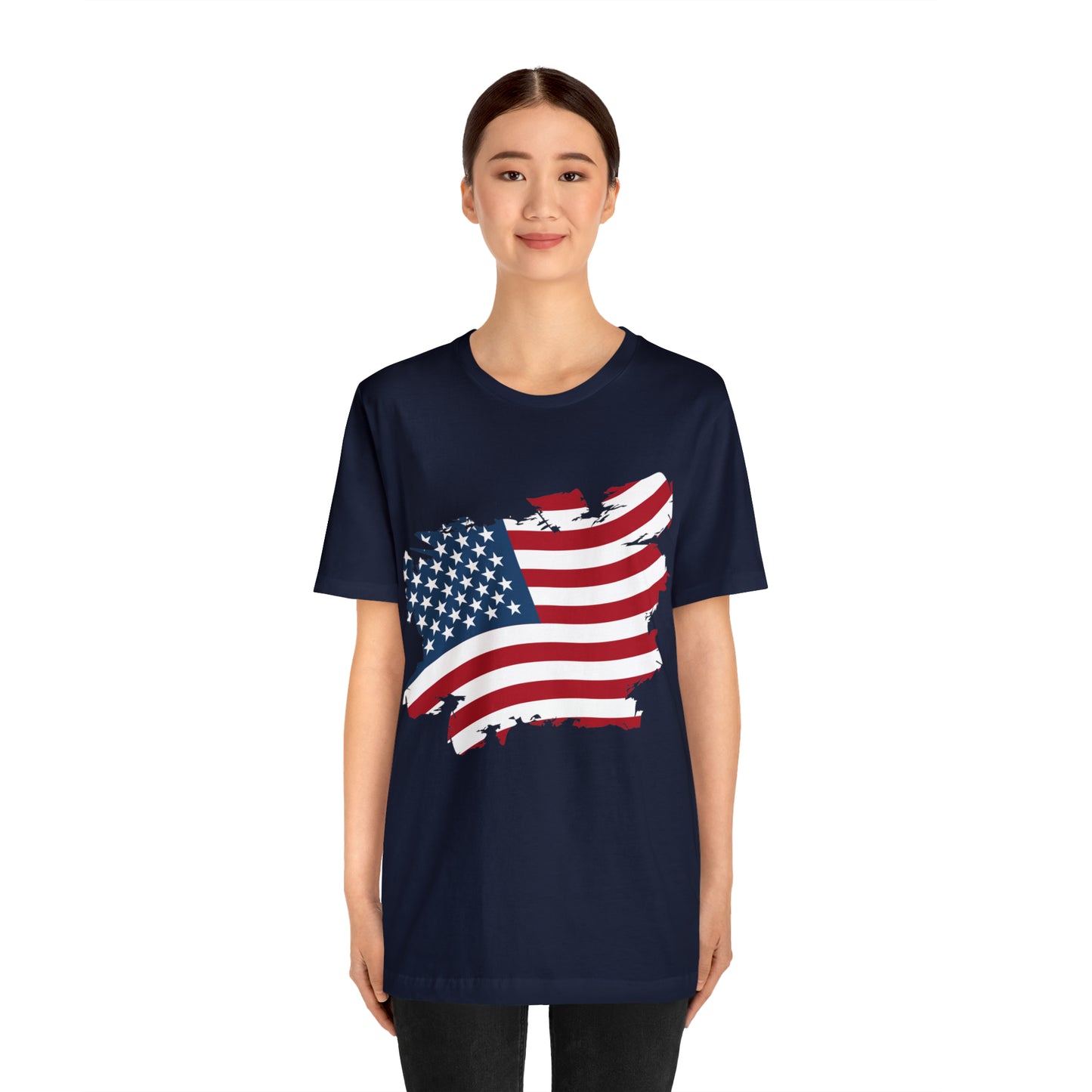 USA Flag Unisex Jersey Short Sleeve Tee Shirt