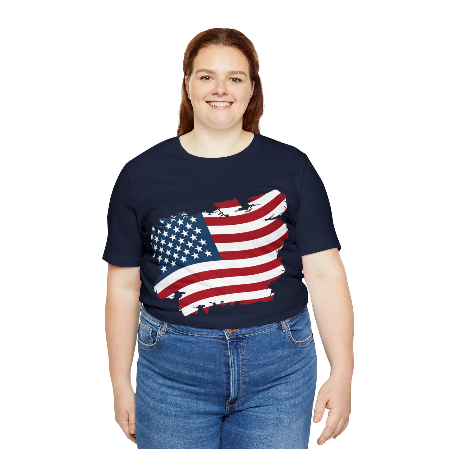 USA Flag Unisex Jersey Short Sleeve Tee Shirt
