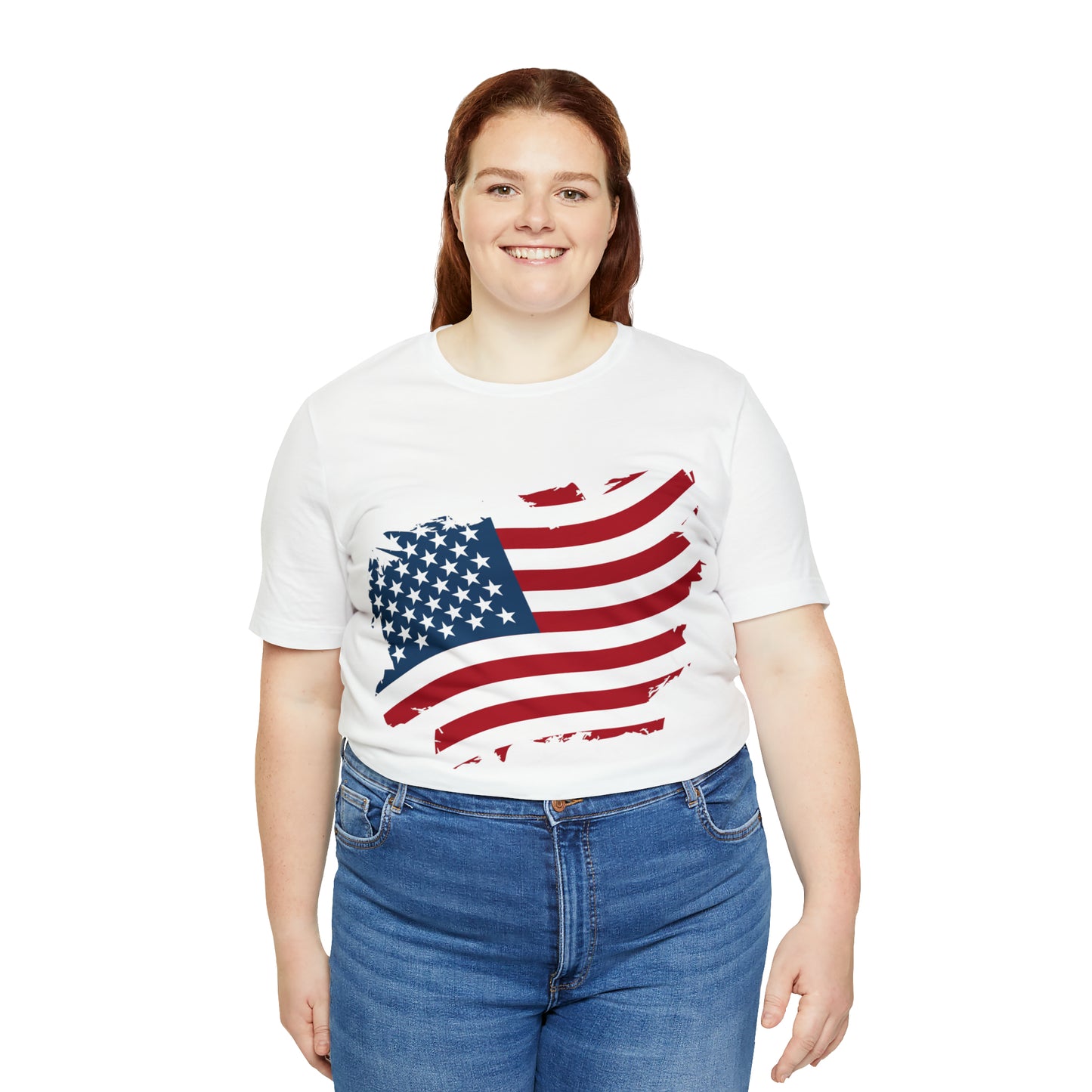 USA Flag Unisex Jersey Short Sleeve Tee Shirt