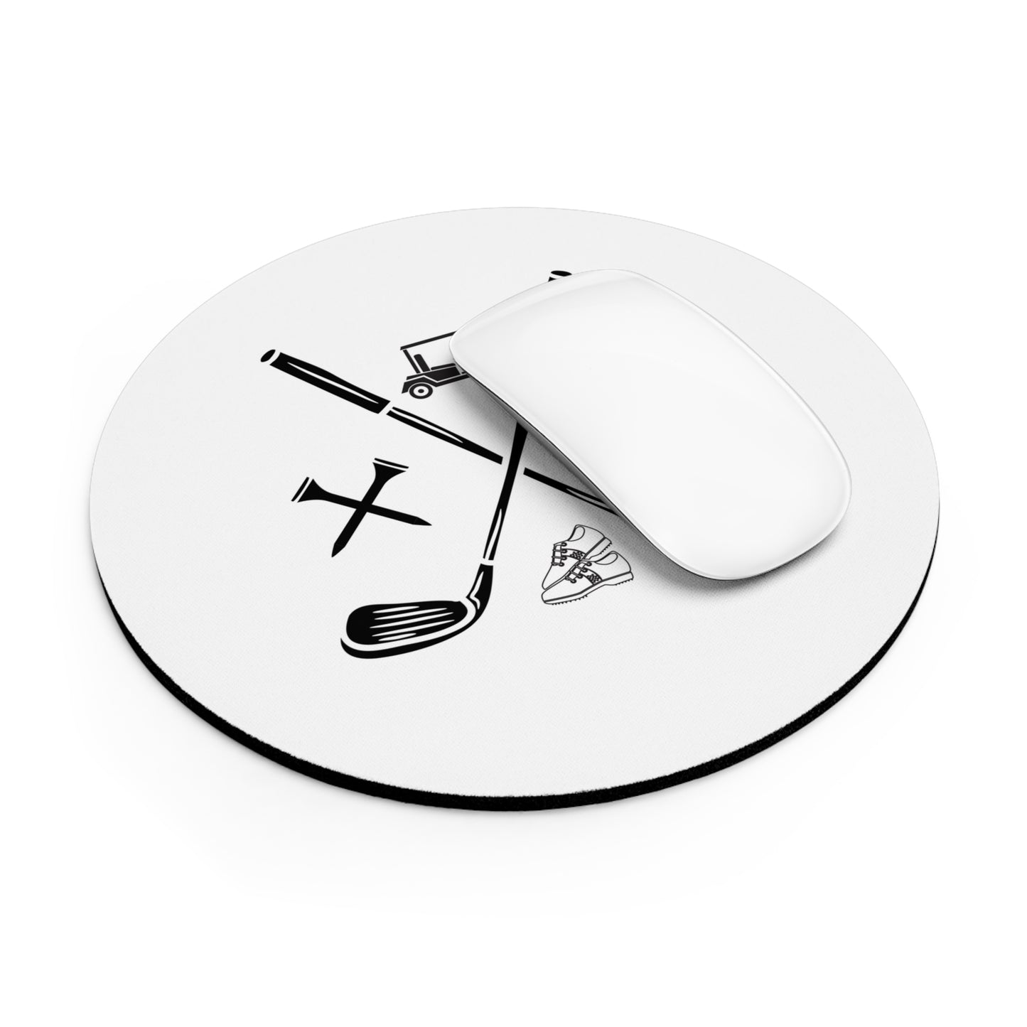 All About Golf Round Mouse Pad