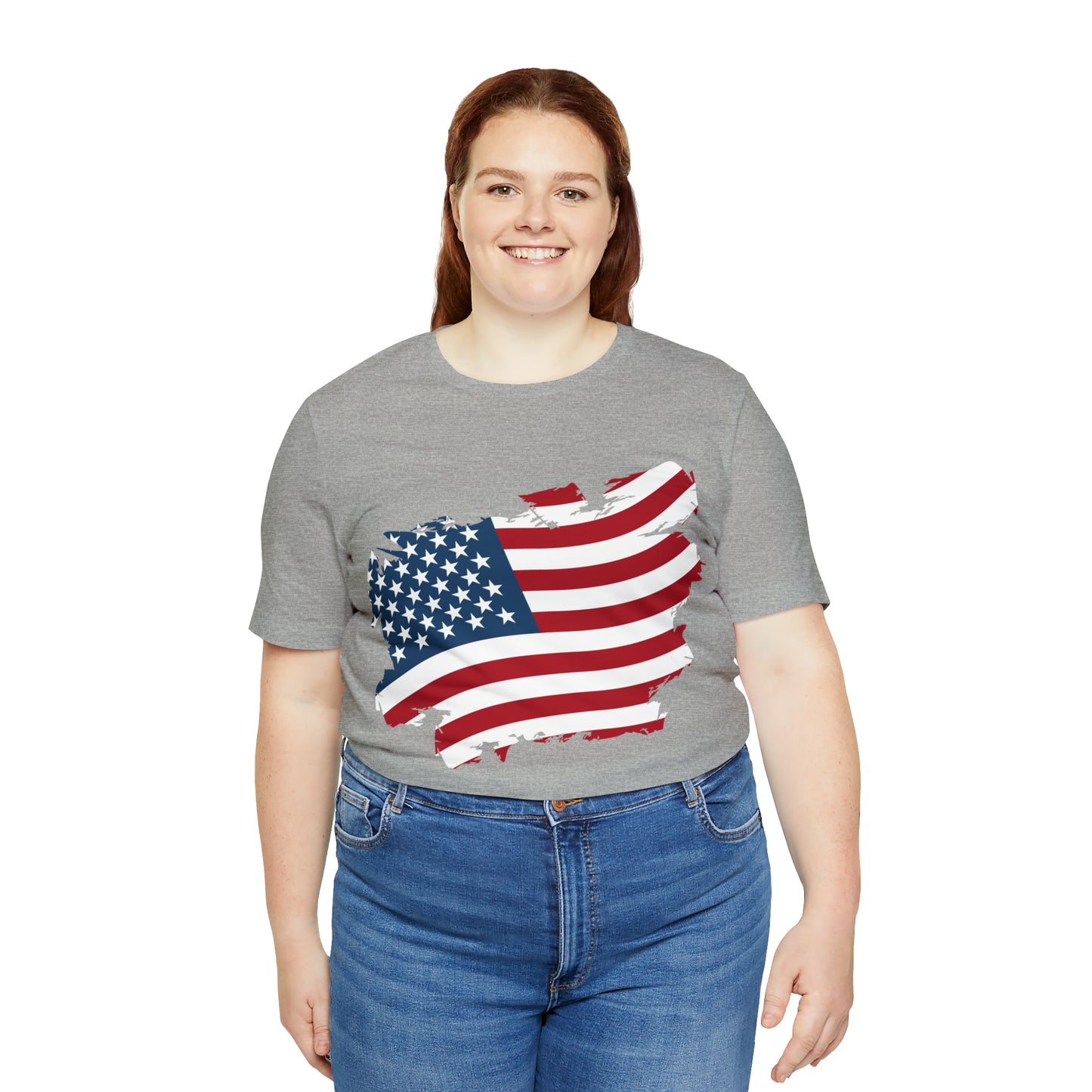 USA Flag Unisex Jersey Short Sleeve Tee Shirt