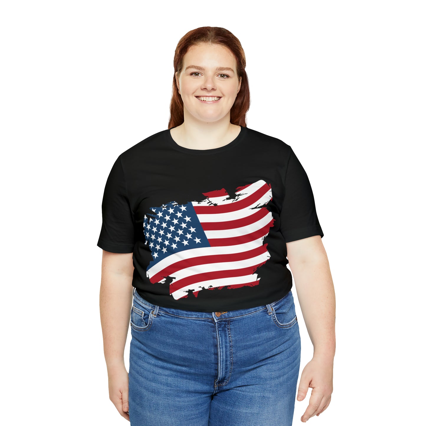 USA Flag Unisex Jersey Short Sleeve Tee Shirt