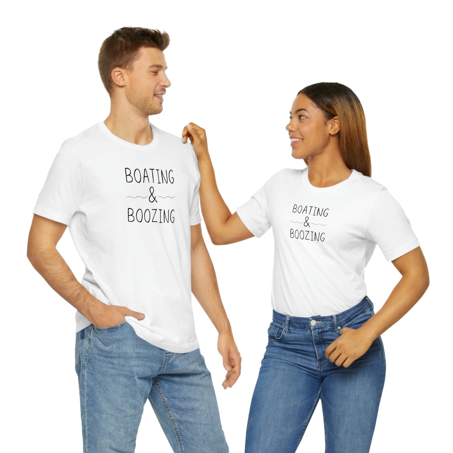 Boating & Boozing Unisex Jersey Short Sleeve Tee
