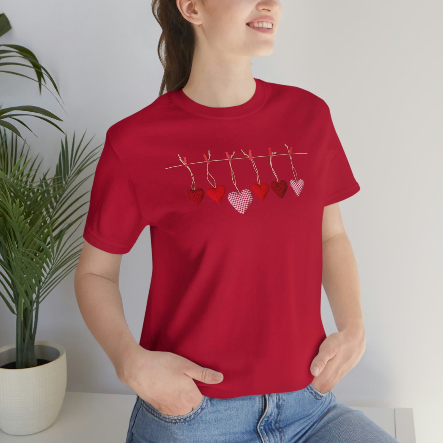 Heart String Unisex Jersey Short Sleeve Tee