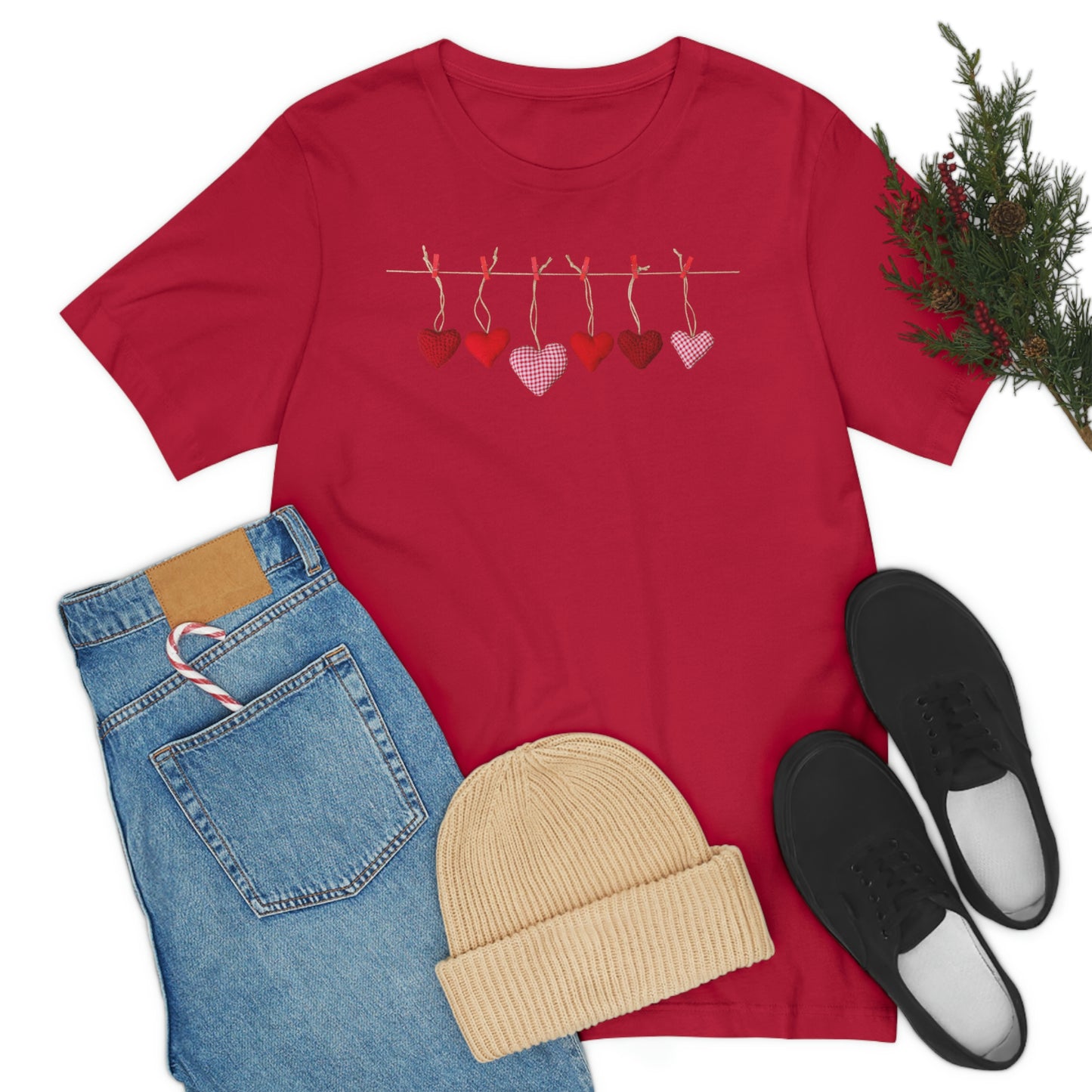 Heart String Unisex Jersey Short Sleeve Tee