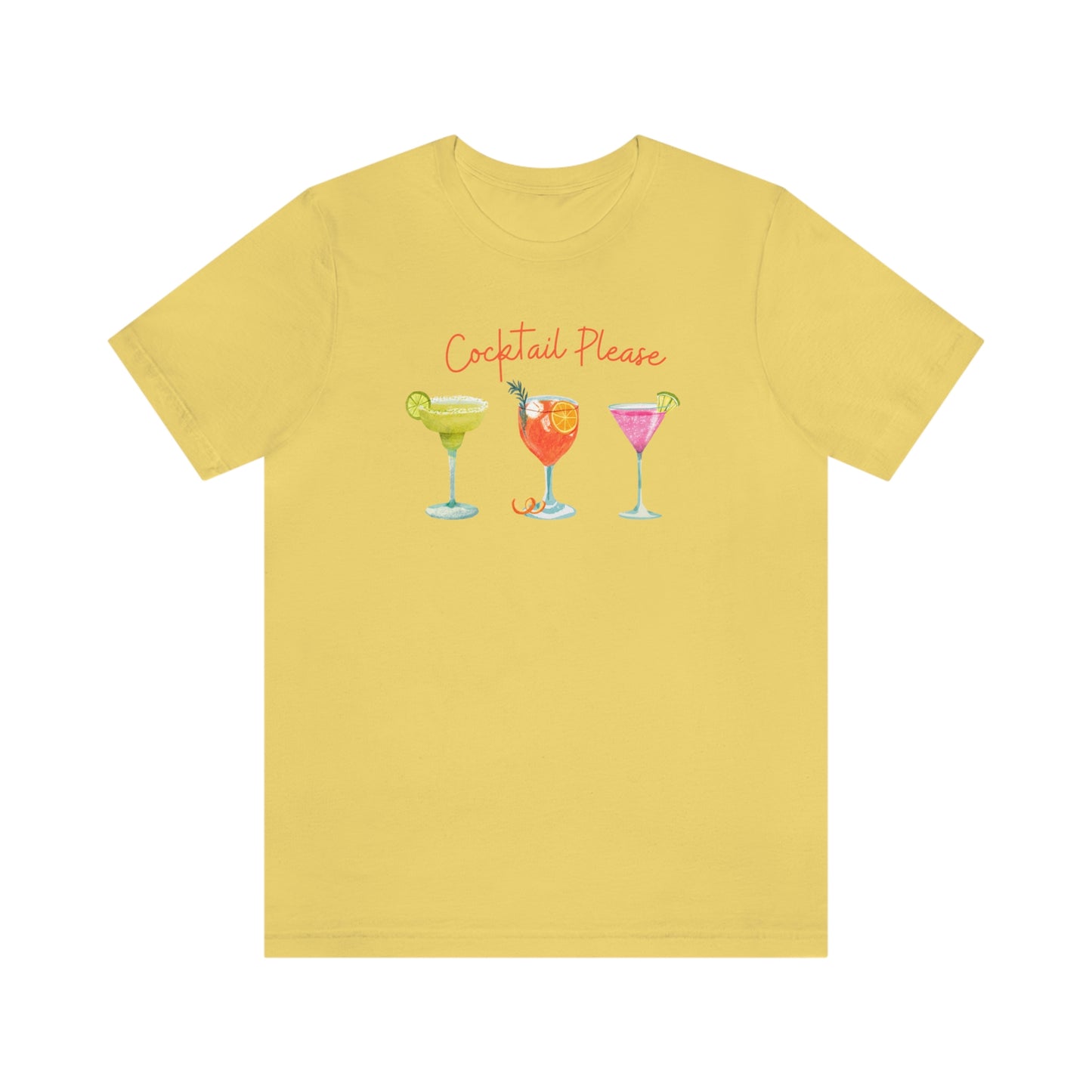 Cocktail Please Womens Jersey Short Sleeve Tee