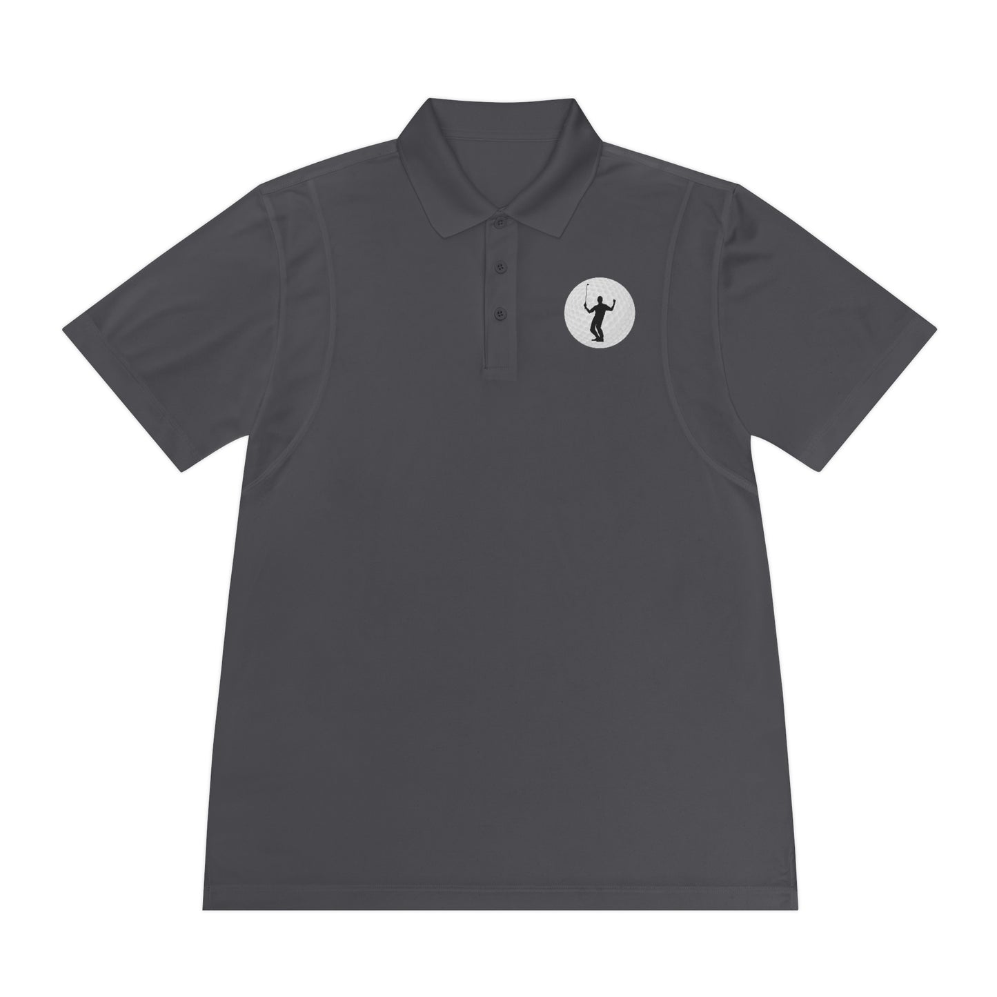 Golf Ball Player Men's Sport Polo Shirt