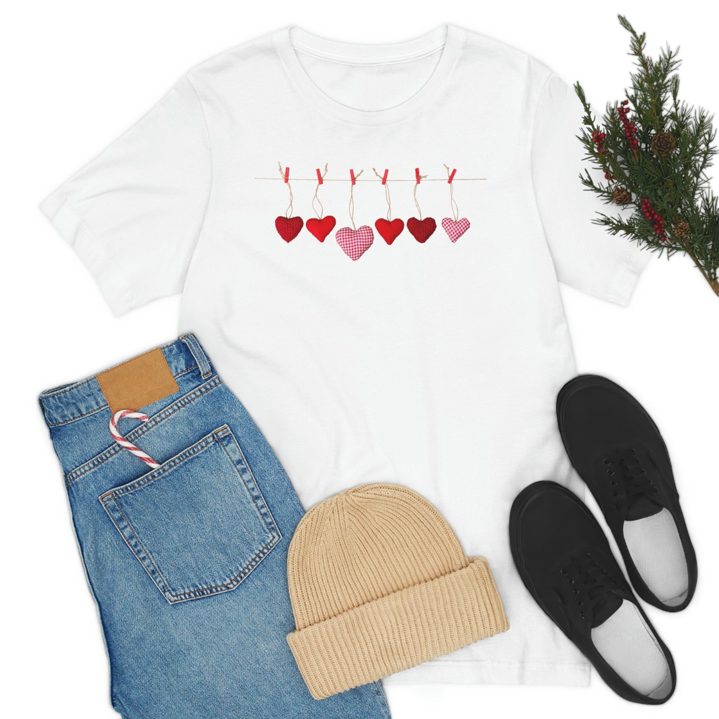 Heart String Unisex Jersey Short Sleeve Tee