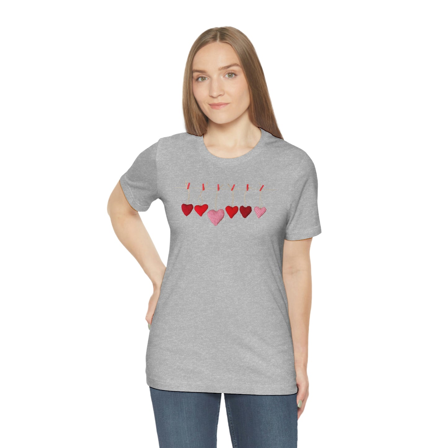 Heart String Unisex Jersey Short Sleeve Tee