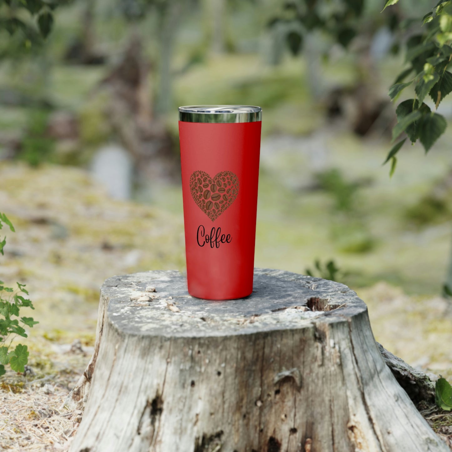 Coffee Heart Copper Vacuum Insulated Tumbler, 22oz