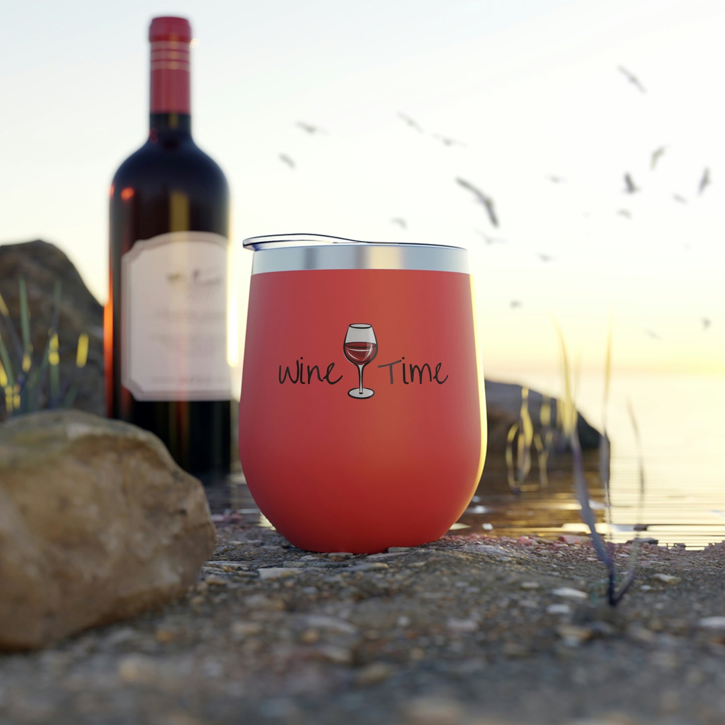 Wine Time Copper Vacuum Insulated Cup, 12oz