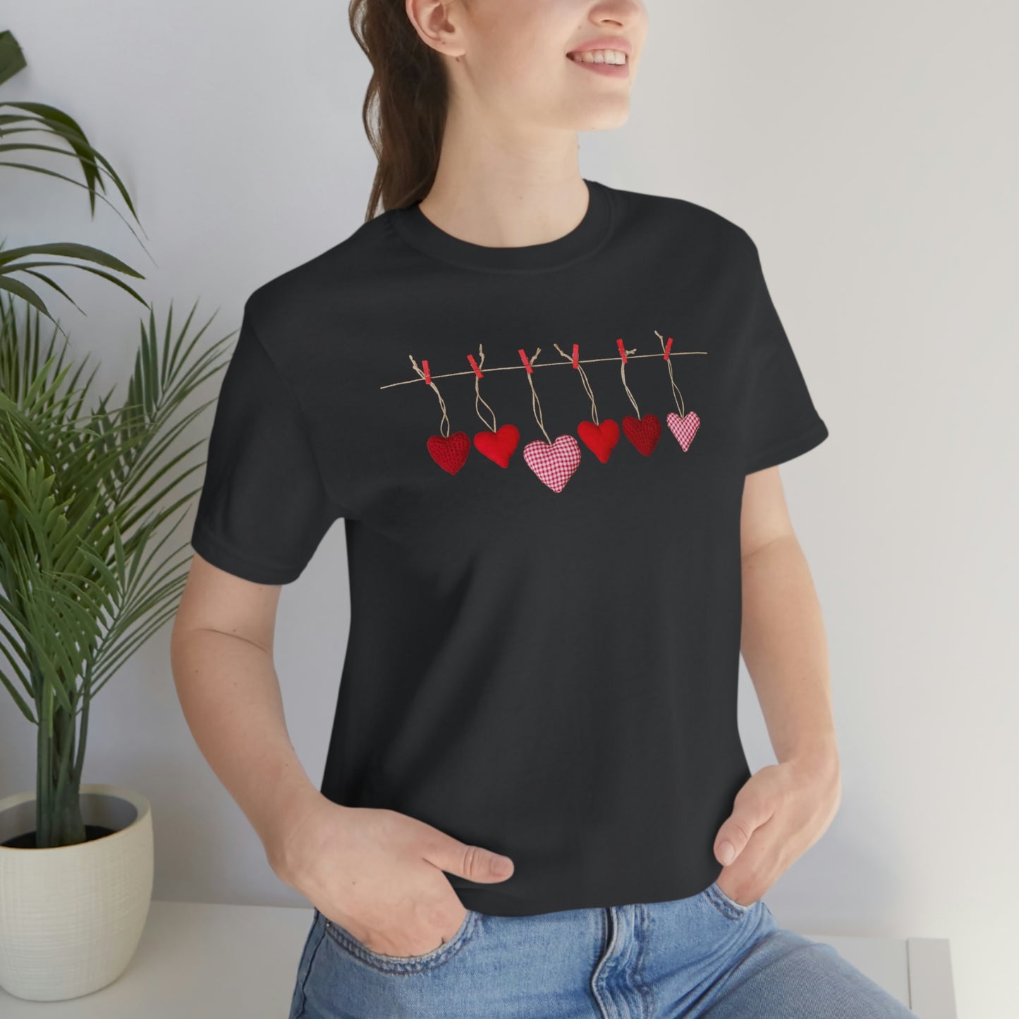 Heart String Unisex Jersey Short Sleeve Tee