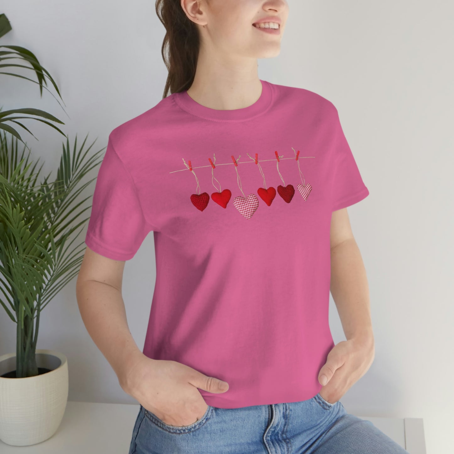 Heart String Unisex Jersey Short Sleeve Tee