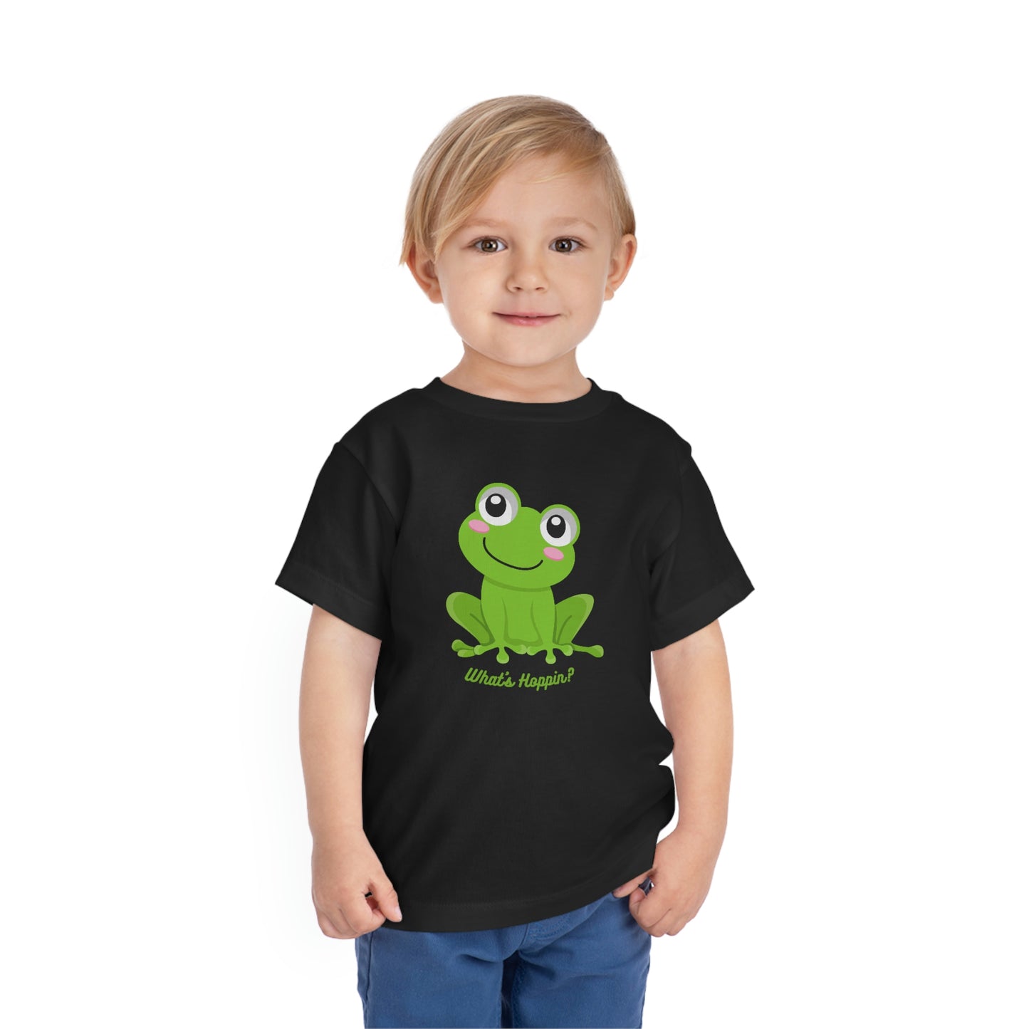 What's Hoppin? Frog Toddler Short Sleeve Tee