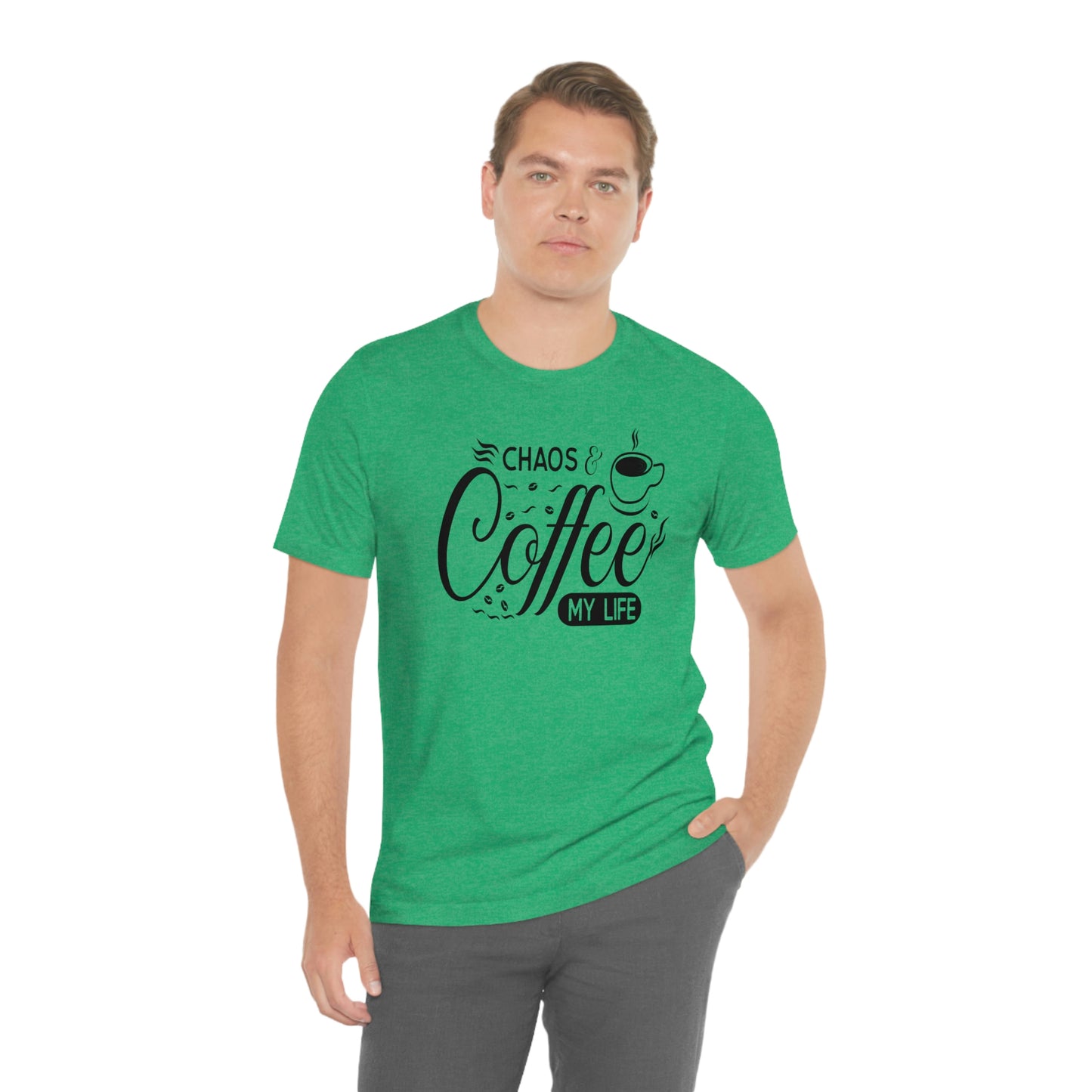 Chaos Coffee Unisex Jersey Short Sleeve Tee