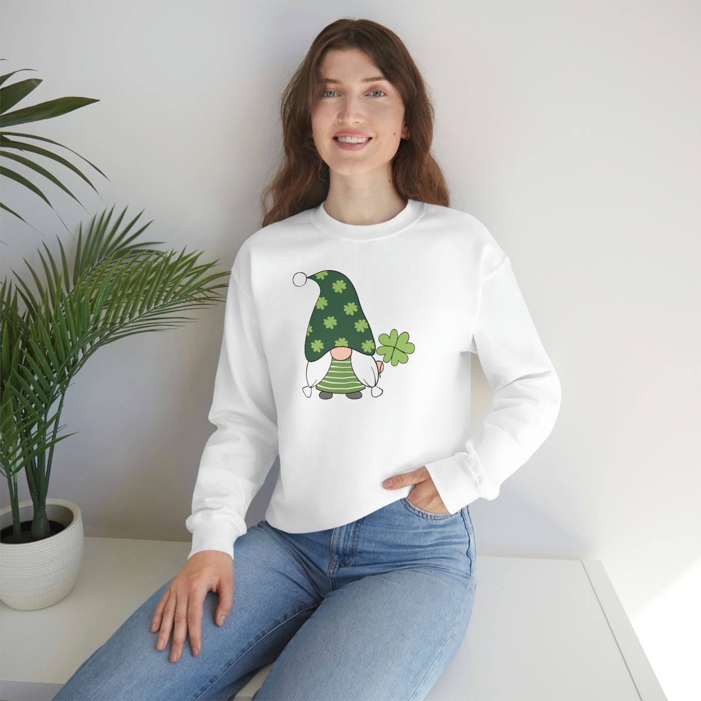 Gnome St. Patty's Day Unisex Heavy Blend™ Crewneck Sweatshirt