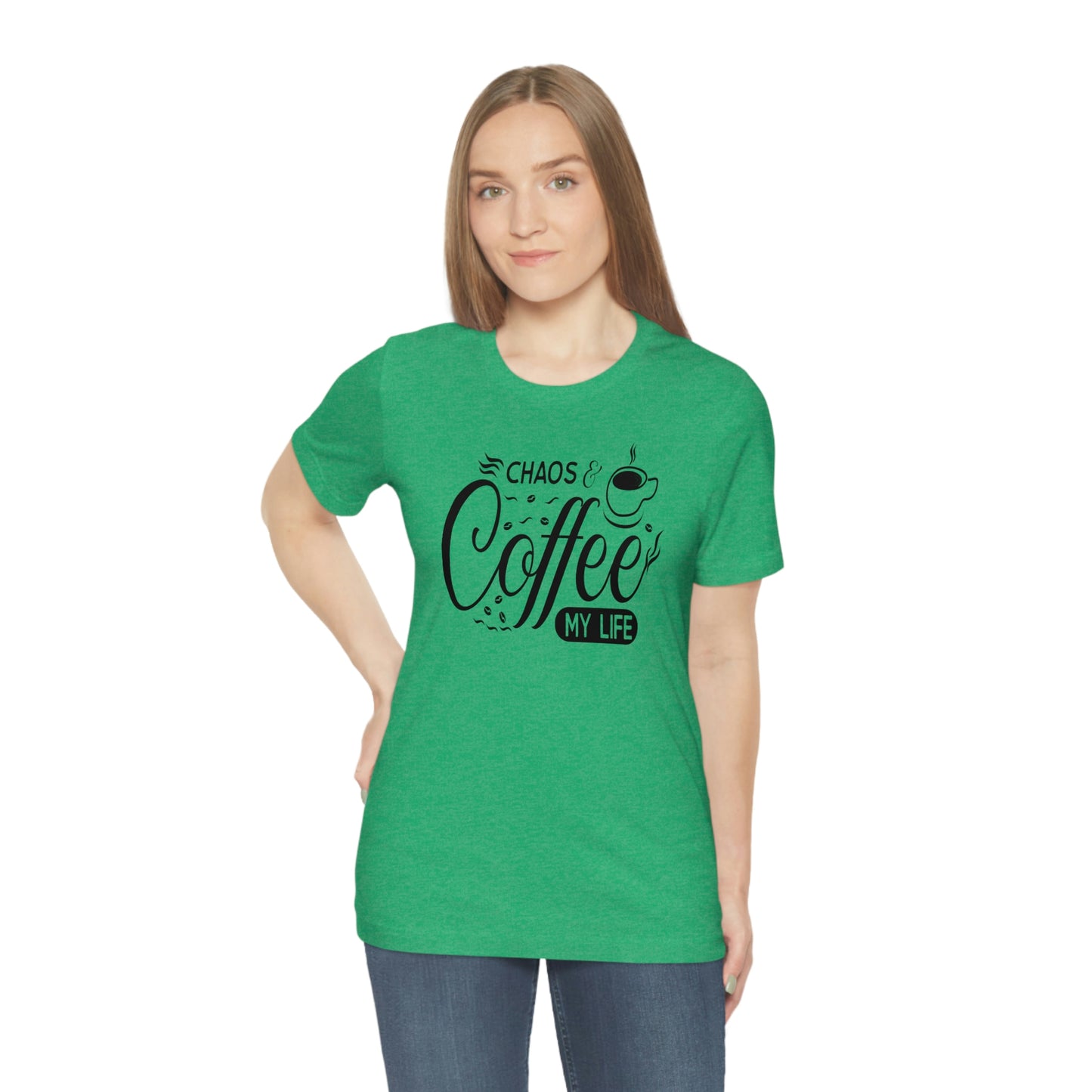 Chaos Coffee Unisex Jersey Short Sleeve Tee