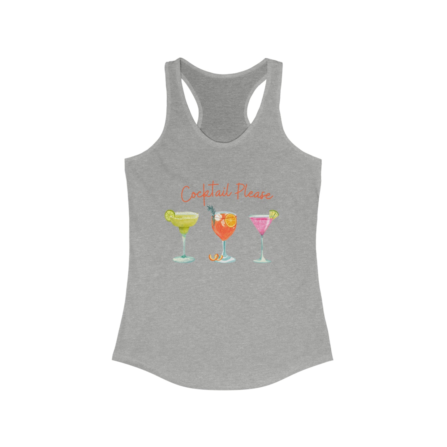Cocktail Please Women's Ideal Racerback Tank