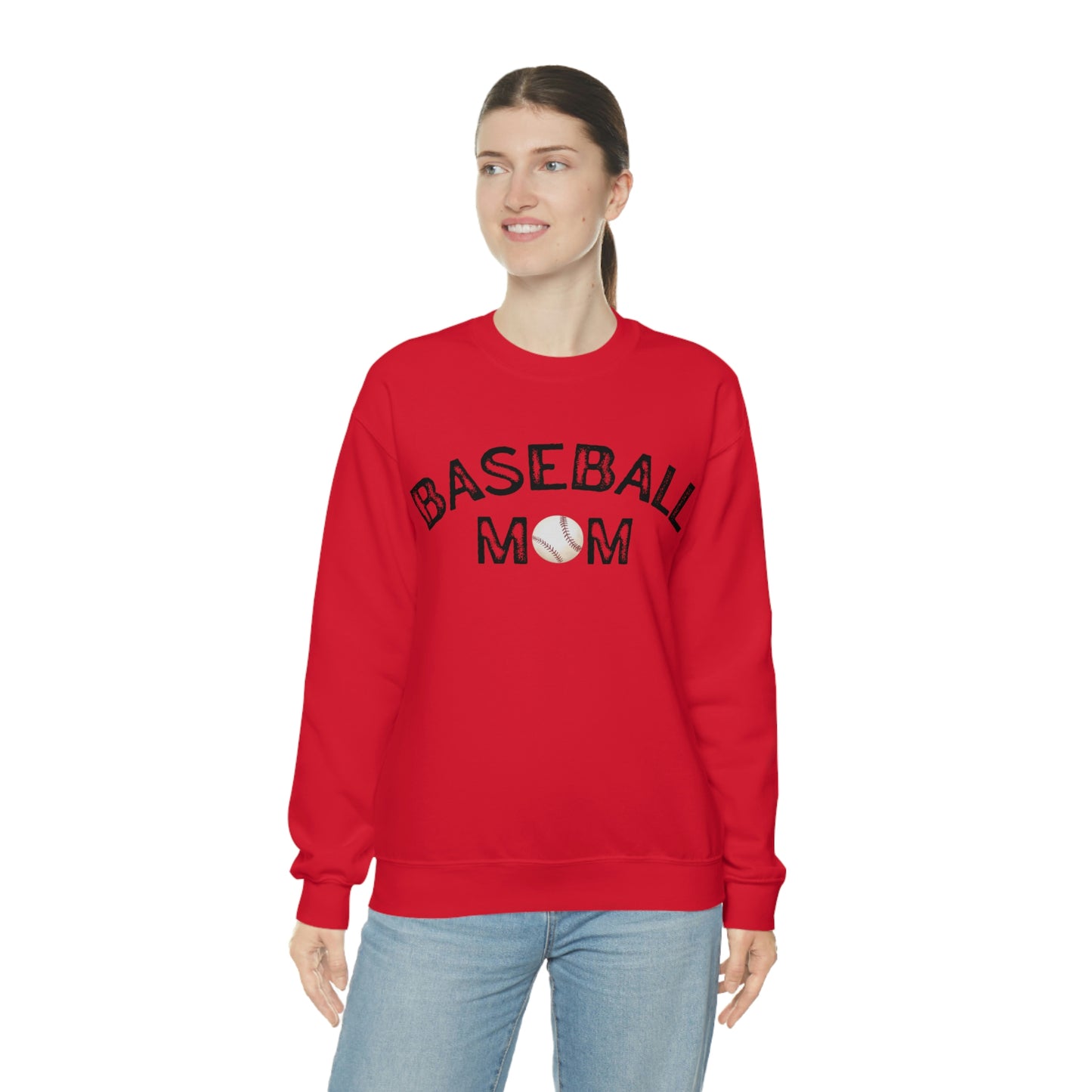 Baseball Mom Unisex Heavy Blend Crewneck Sweatshirt
