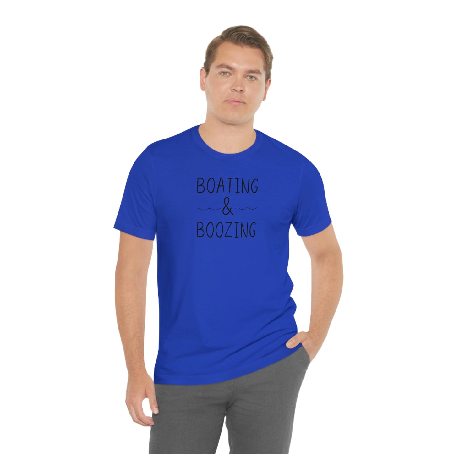 Boating & Boozing Unisex Jersey Short Sleeve Tee
