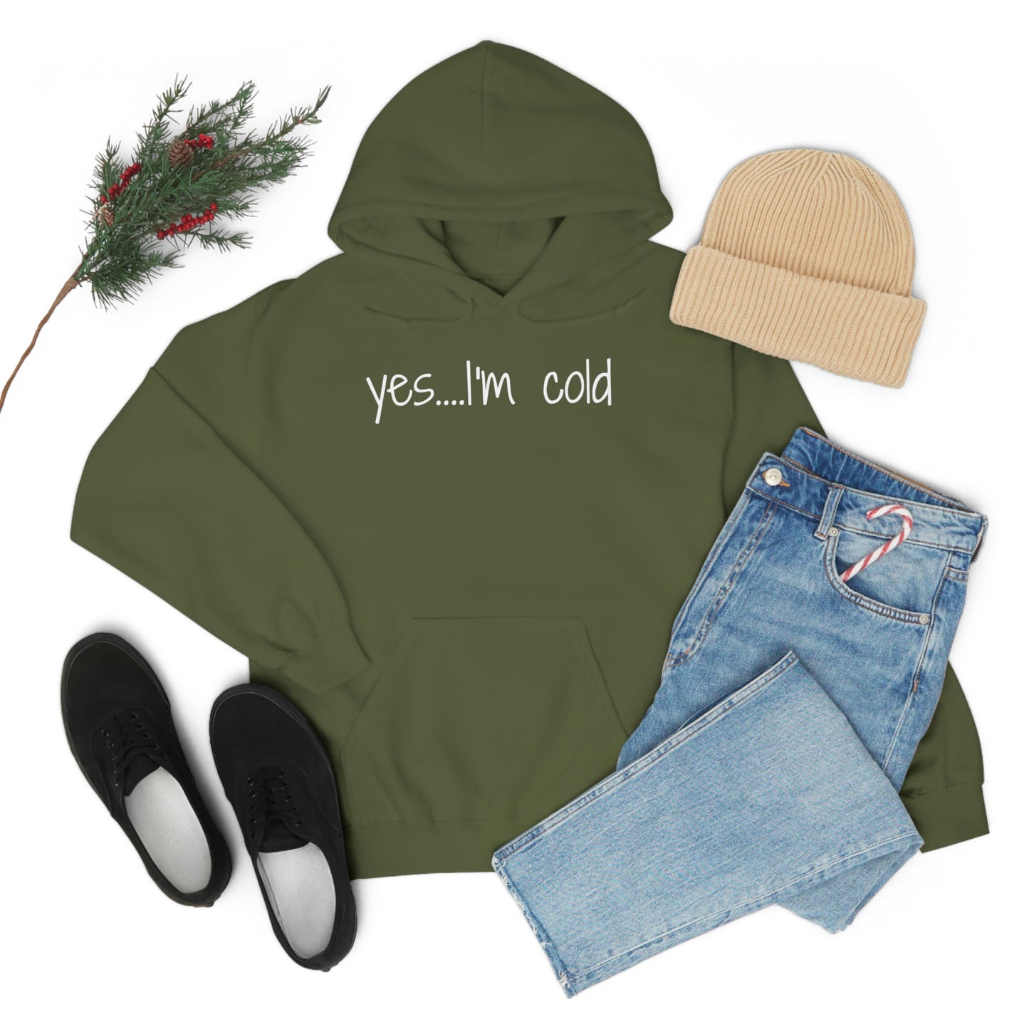 Yes I'm Cold Unisex Heavy Blend Hooded Sweatshirt