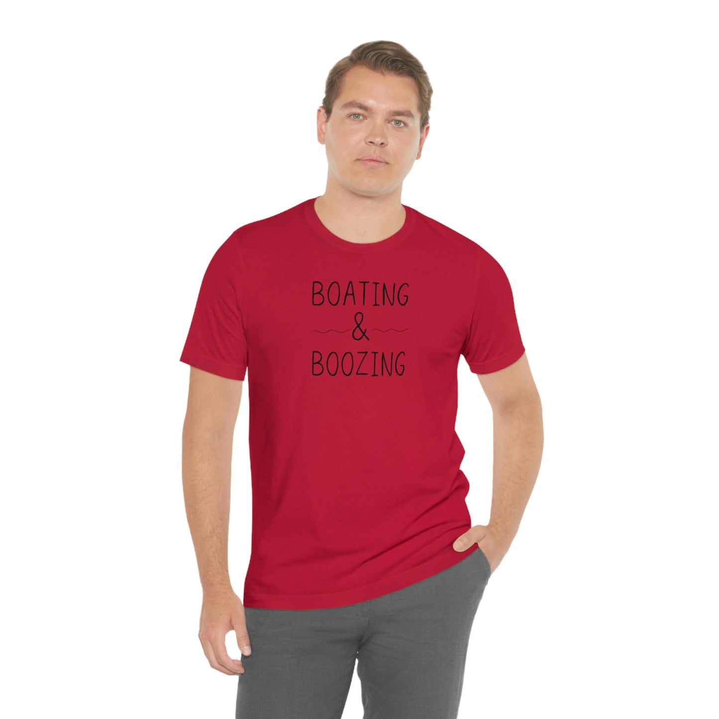 Boating & Boozing Unisex Jersey Short Sleeve Tee