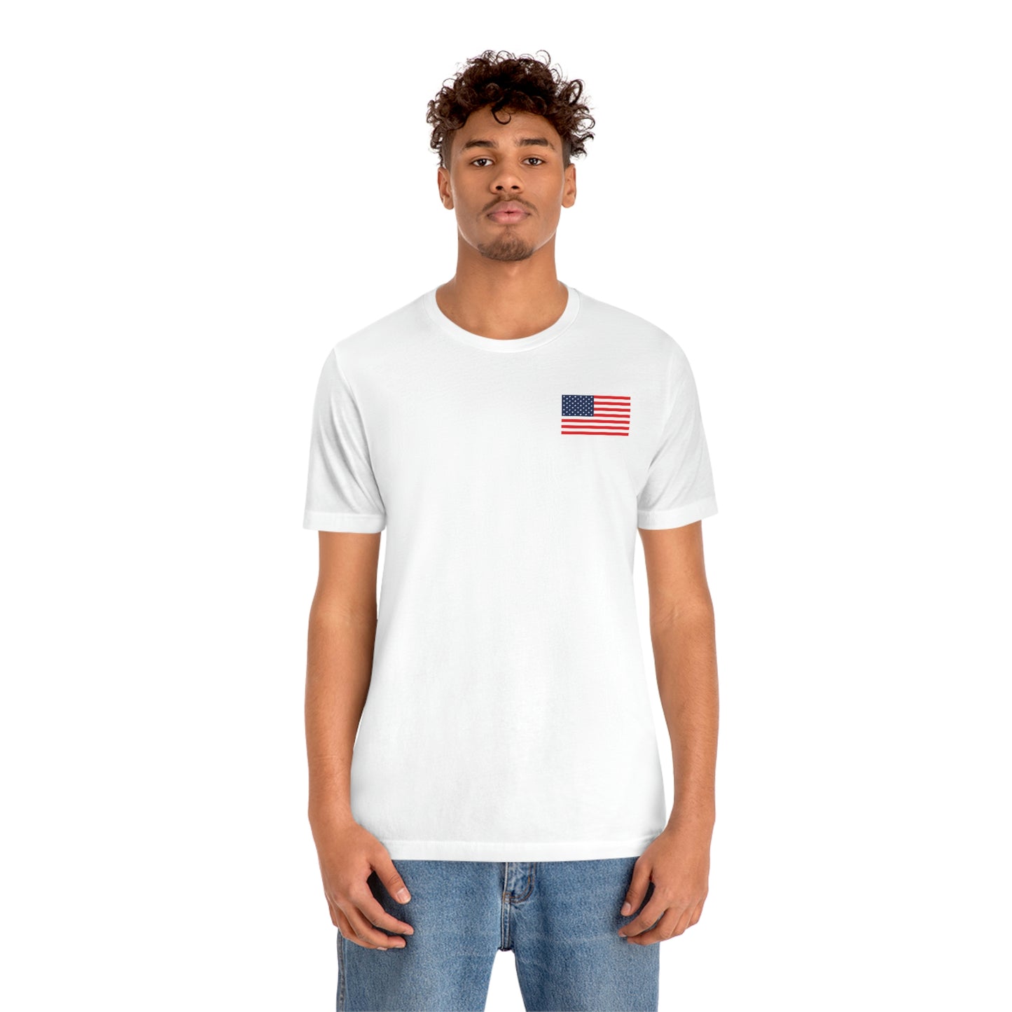 USA Flag Unisex Jersey Short Sleeve Tee