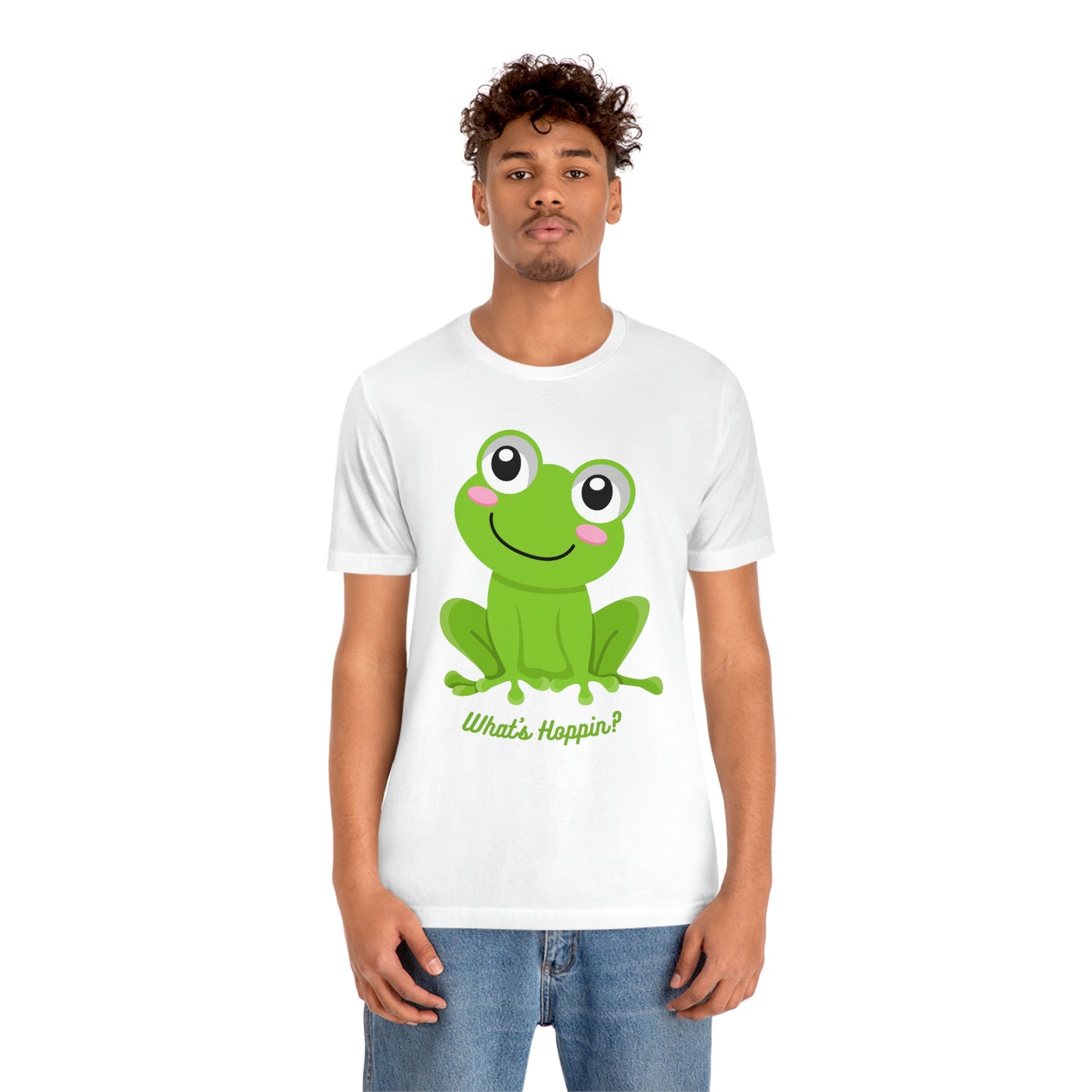 What's Hoppin? Frog Unisex Jersey Short Sleeve Tee