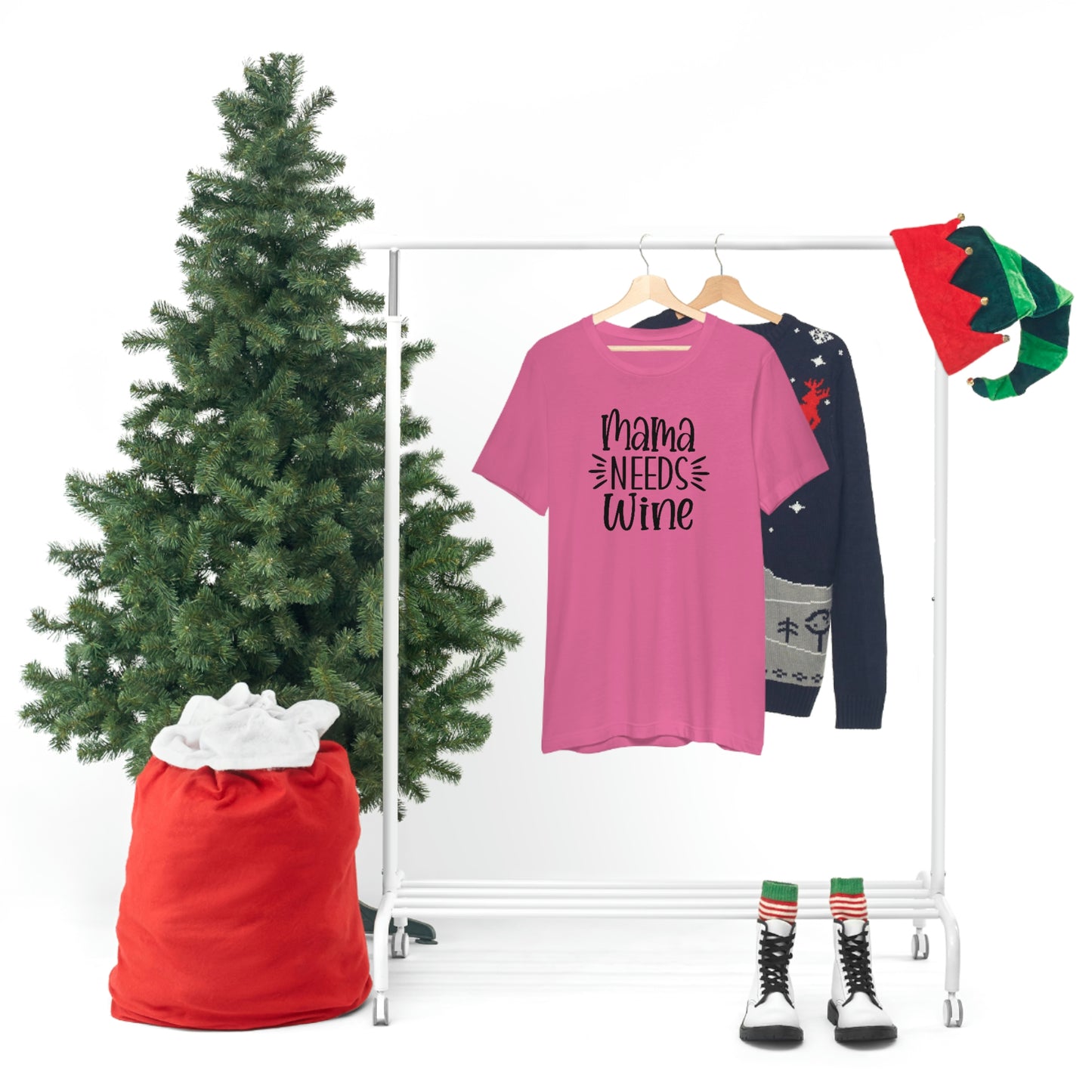 Mama Needs Wine Unisex Jersey Short Sleeve Tee