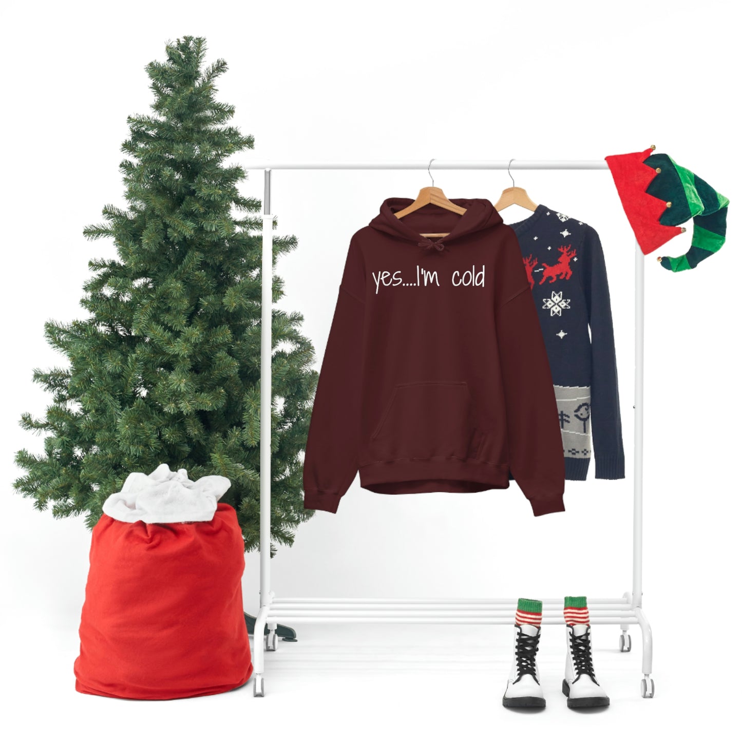 Yes I'm Cold Unisex Heavy Blend Hooded Sweatshirt