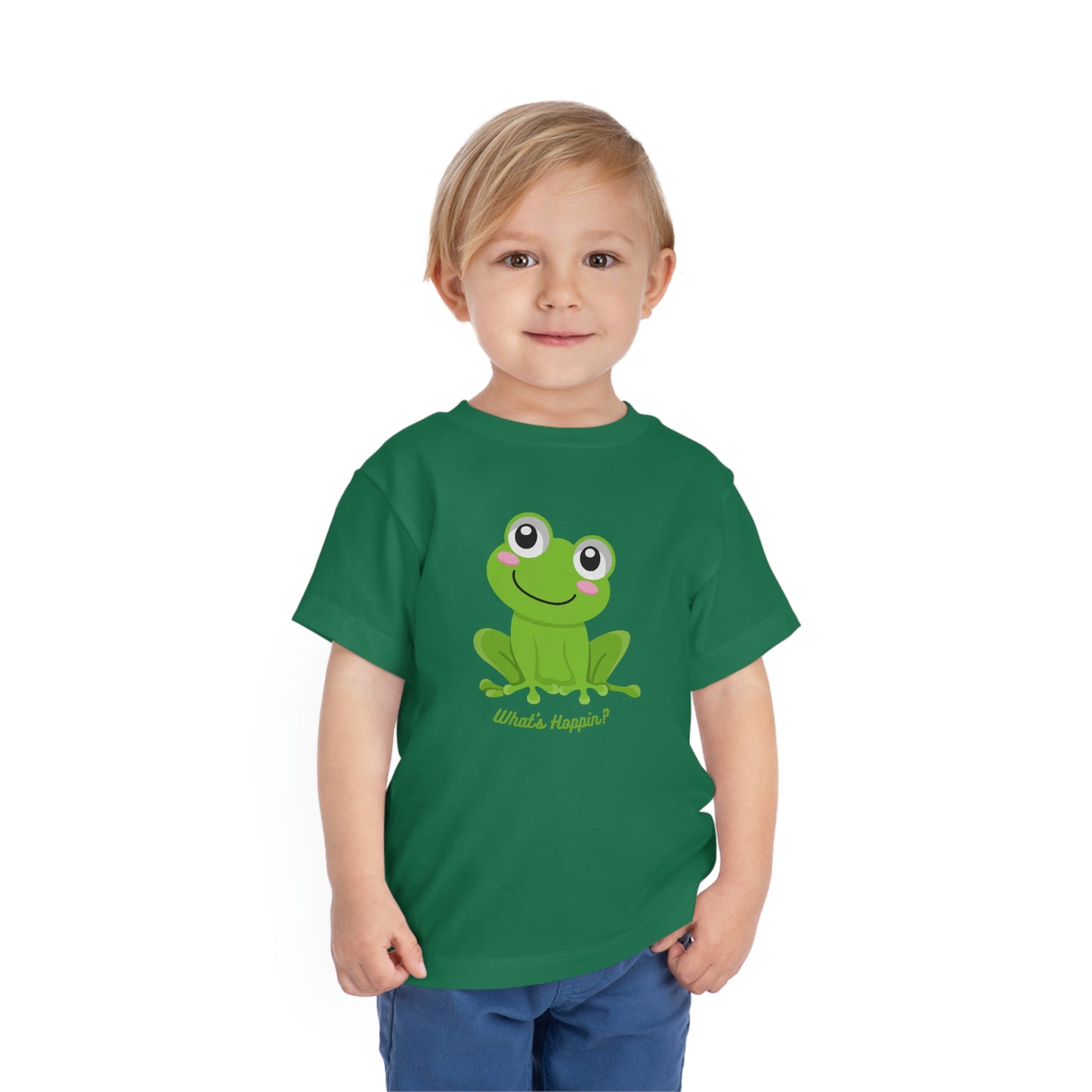 What's Hoppin? Frog Toddler Short Sleeve Tee