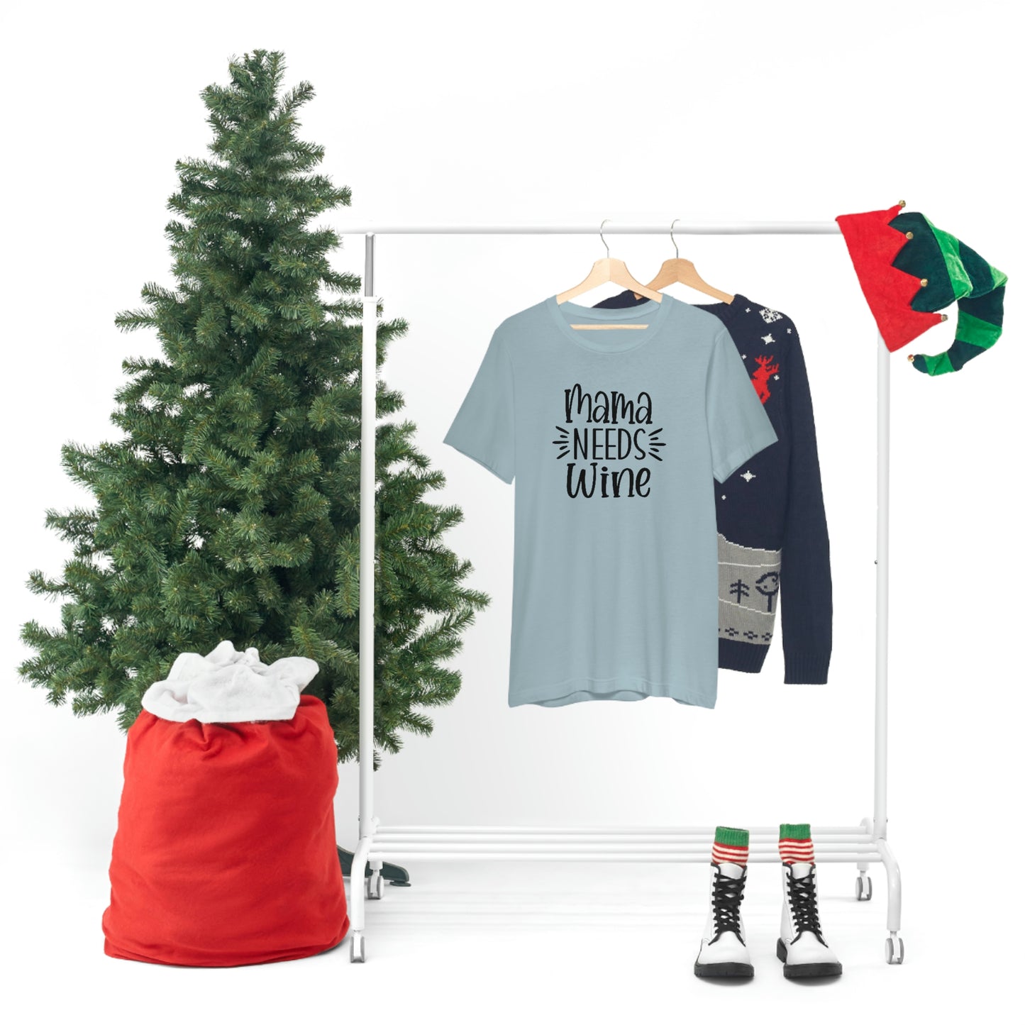 Mama Needs Wine Unisex Jersey Short Sleeve Tee