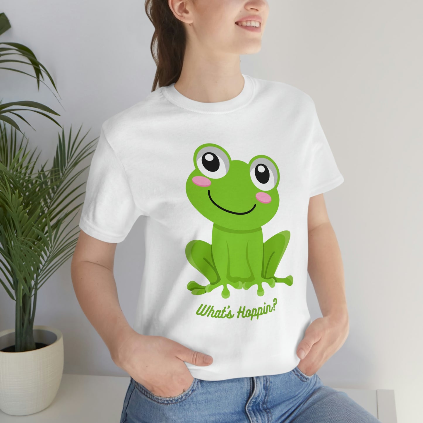 What's Hoppin? Frog Unisex Jersey Short Sleeve Tee