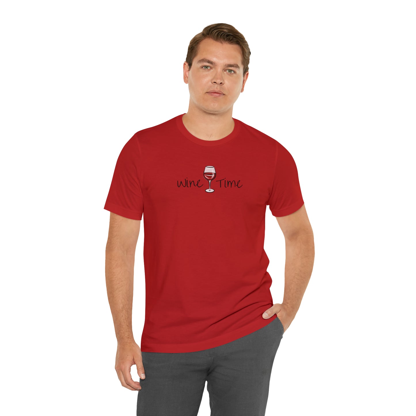 Wine Time Unisex Jersey Short Sleeve Tee