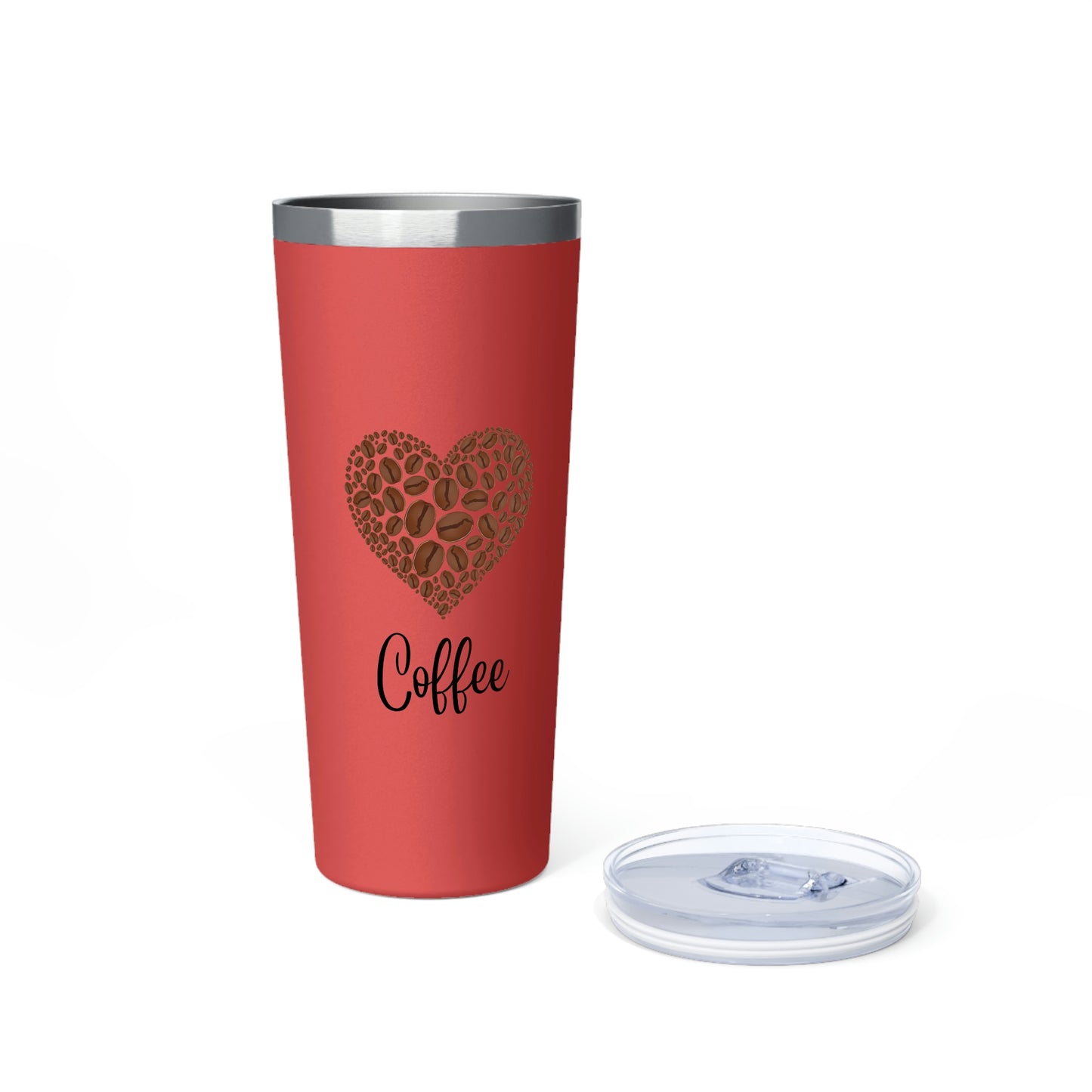 Coffee Heart Copper Vacuum Insulated Tumbler, 22oz