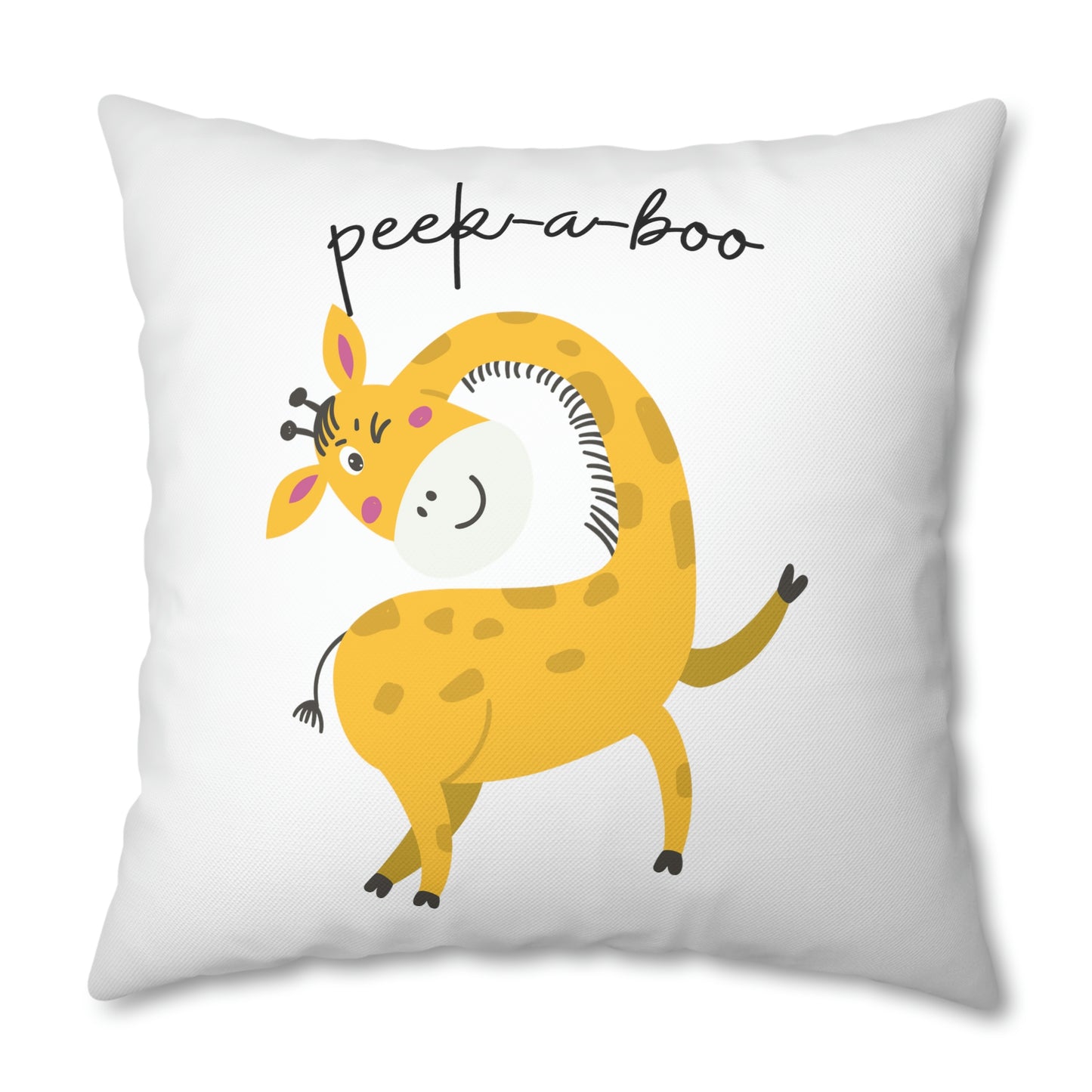 Giraffe Spun Polyester Pillowcase