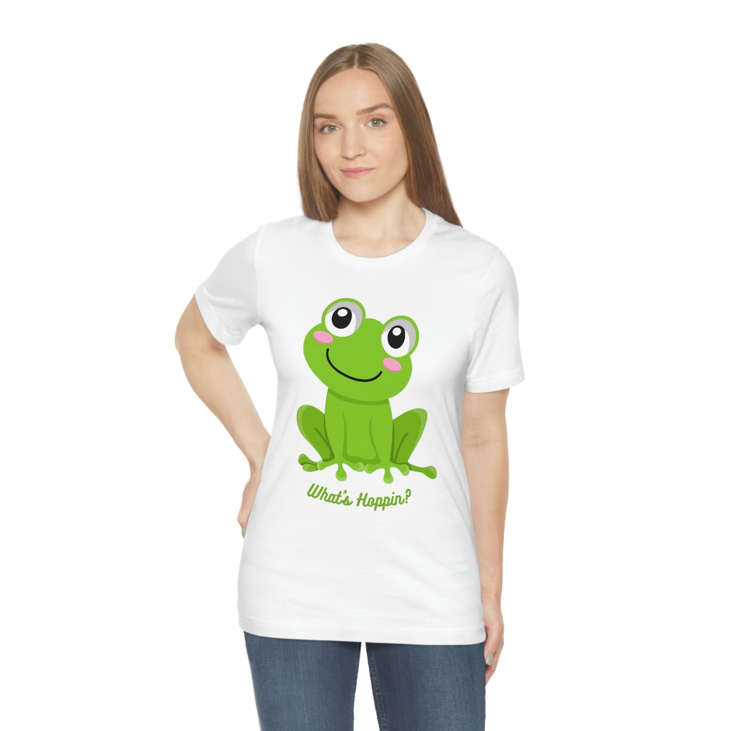 What's Hoppin? Frog Unisex Jersey Short Sleeve Tee