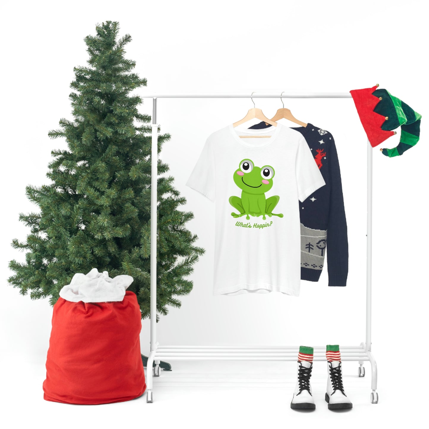 What's Hoppin? Frog Unisex Jersey Short Sleeve Tee