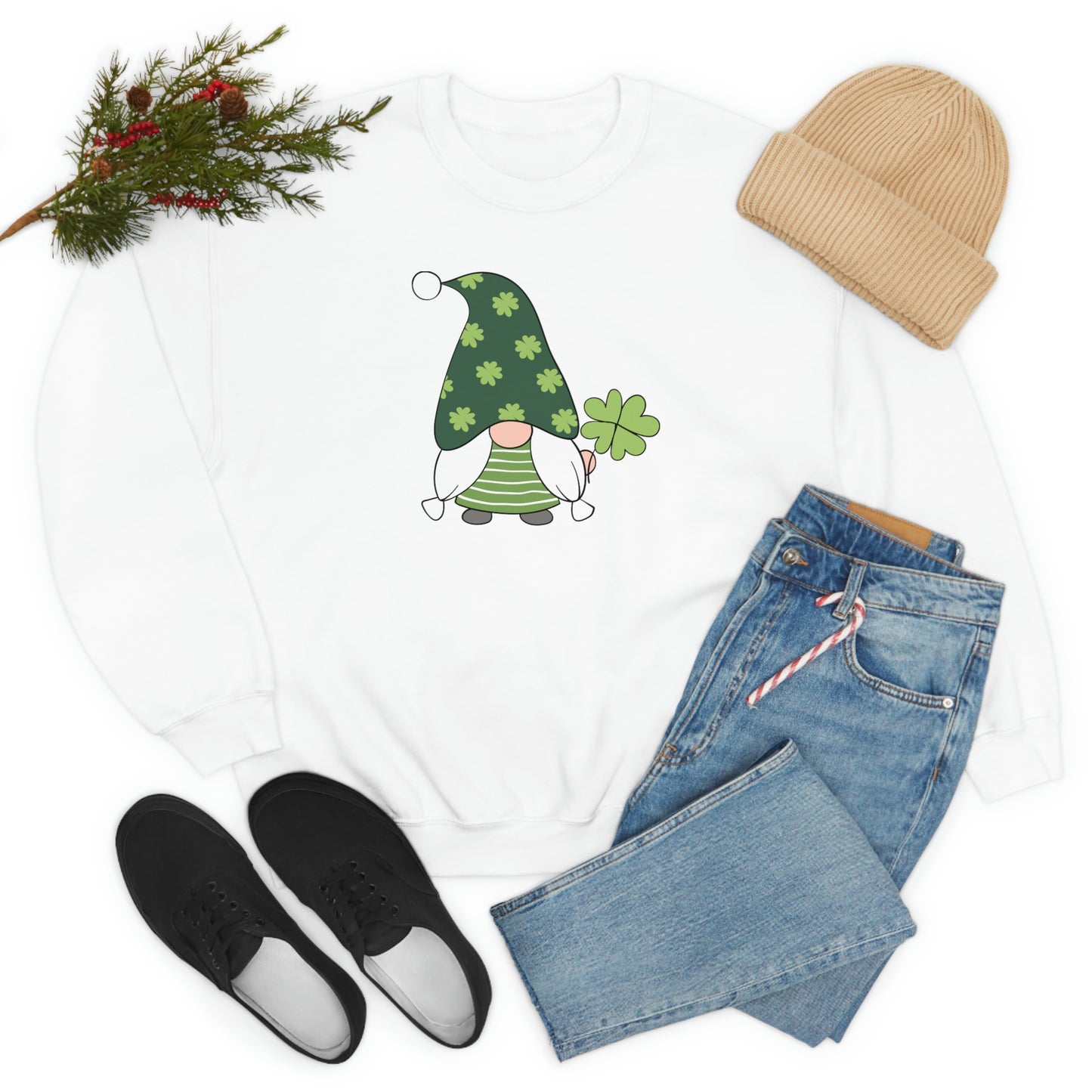 Gnome St. Patty's Day Unisex Heavy Blend™ Crewneck Sweatshirt