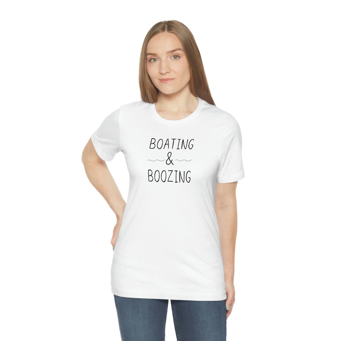 Boating & Boozing Unisex Jersey Short Sleeve Tee