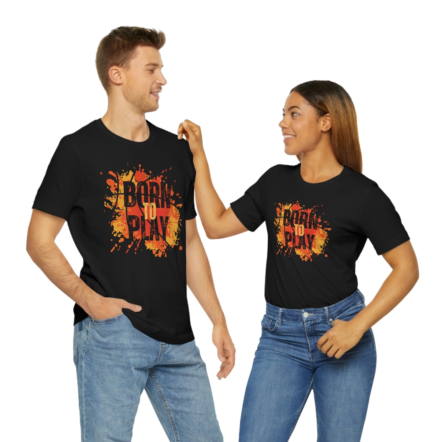 Born to Play BasketballUnisex Jersey Short Sleeve Tee