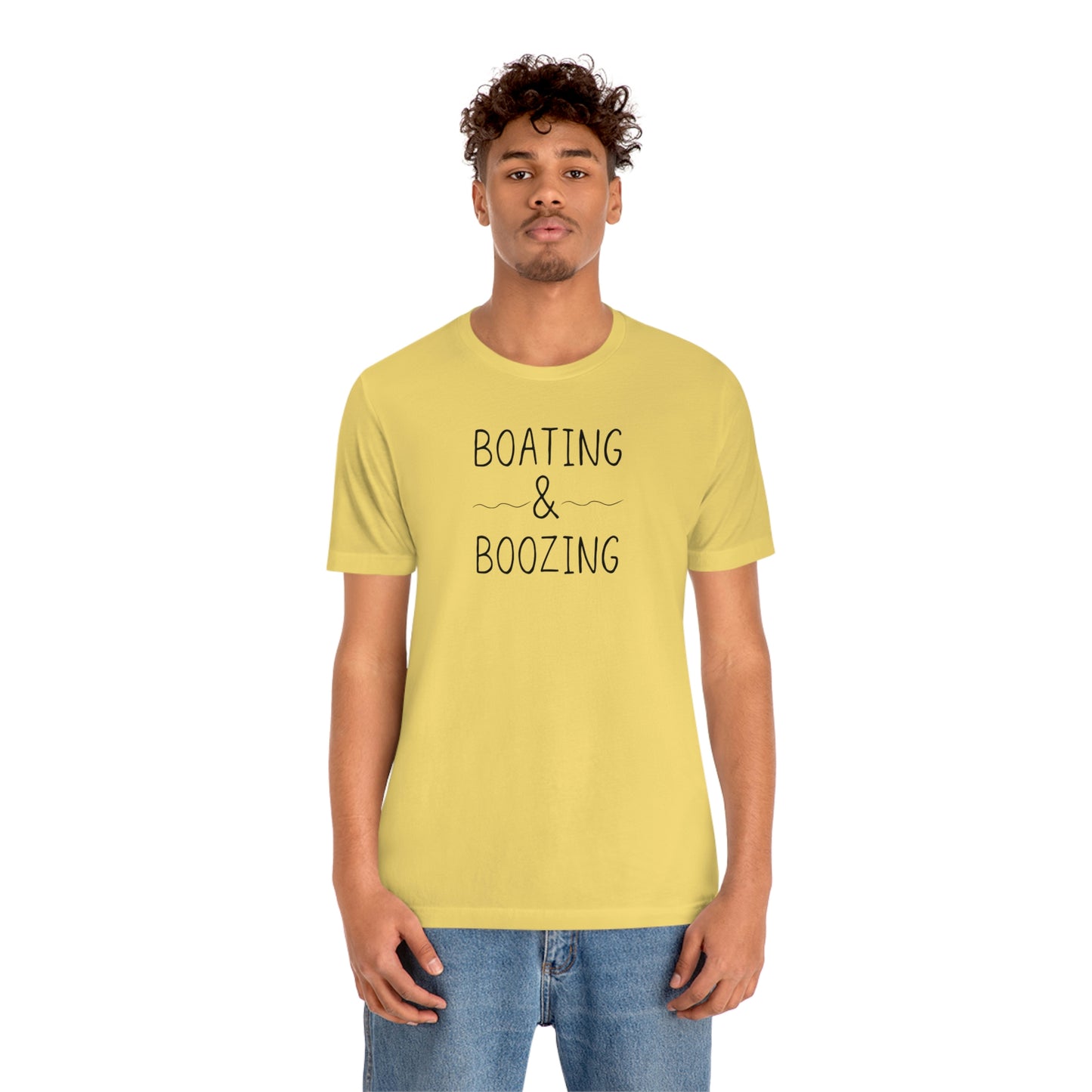 Boating & Boozing Unisex Jersey Short Sleeve Tee