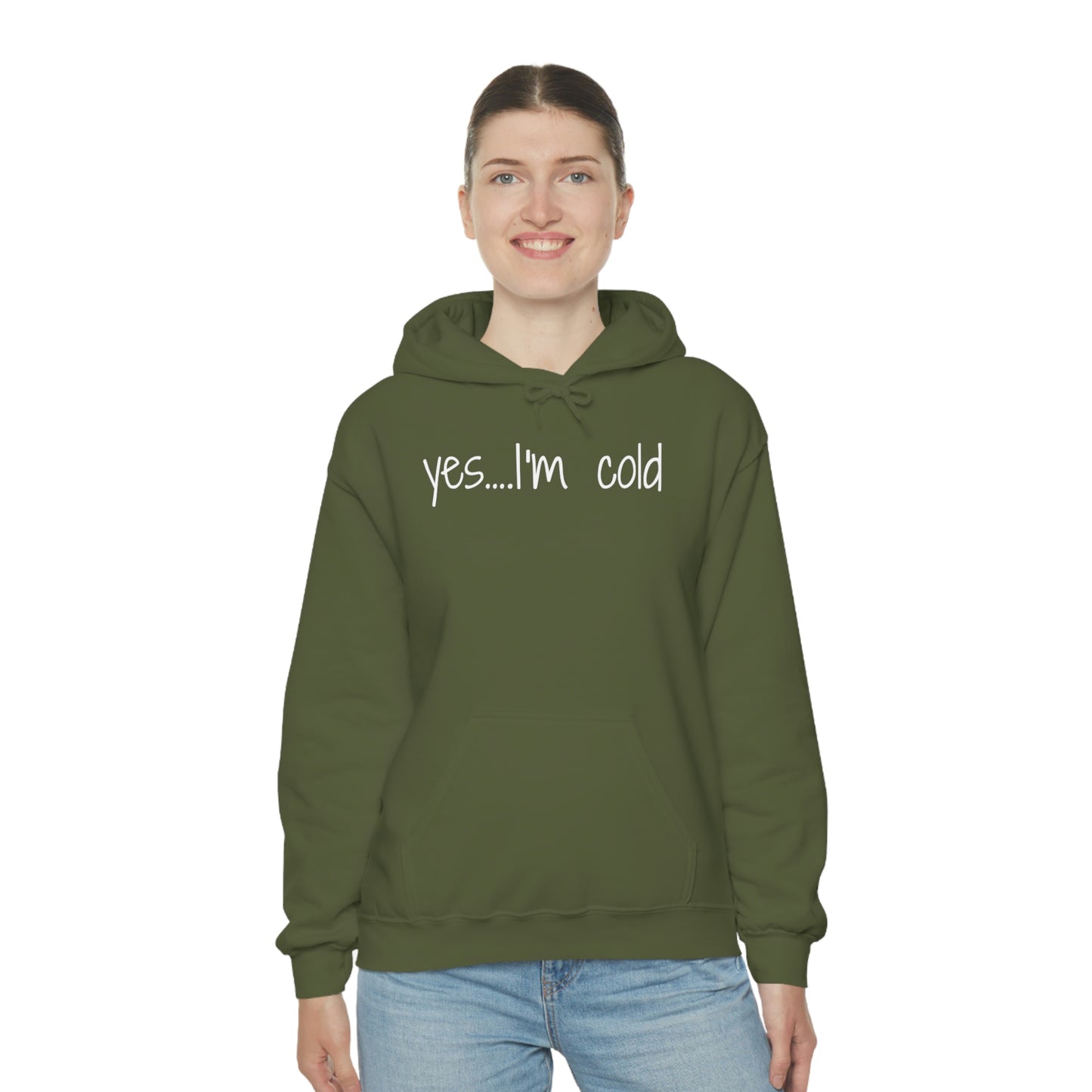 Yes I'm Cold Unisex Heavy Blend Hooded Sweatshirt