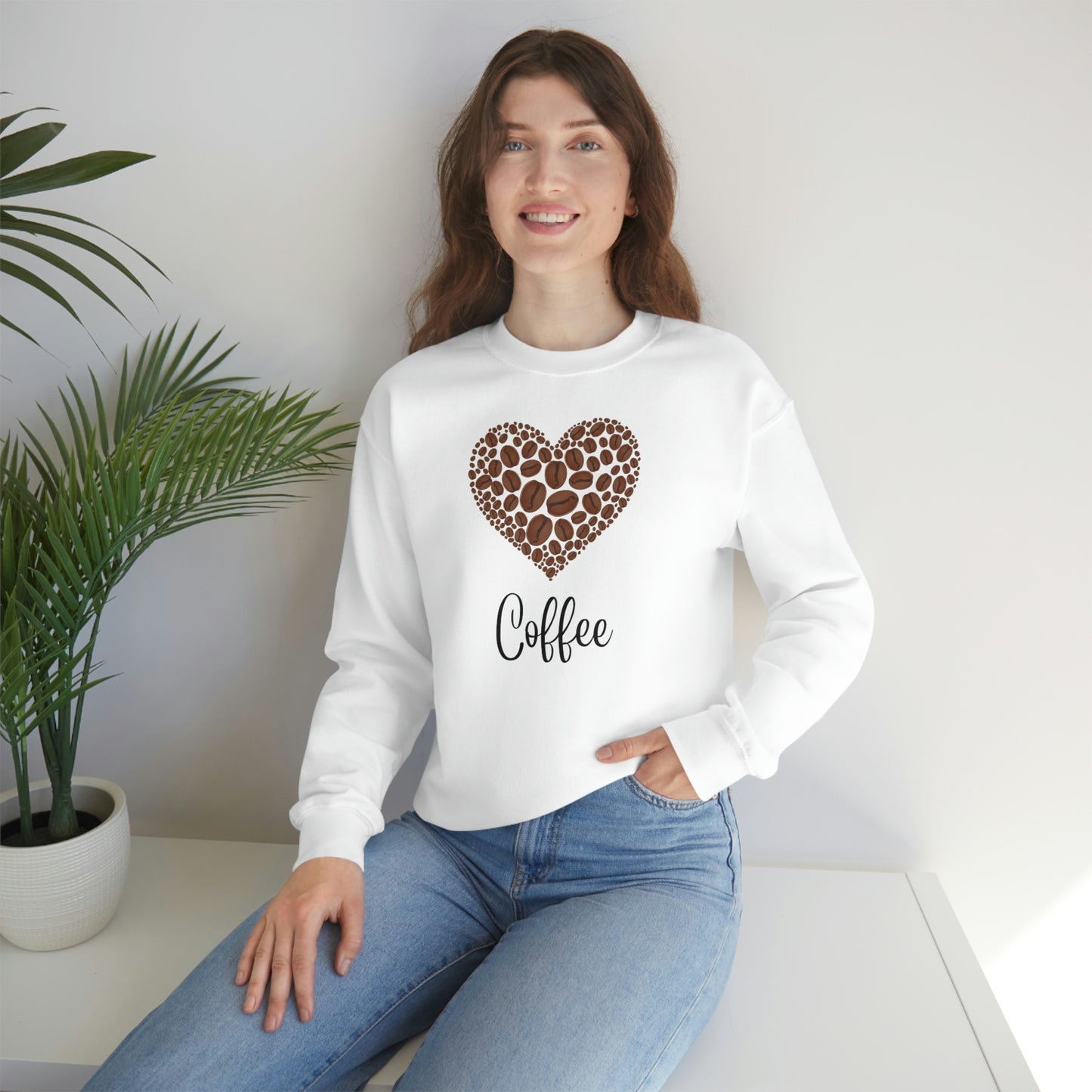 Coffee Unisex Heavy Blend™ Crewneck Sweatshirt