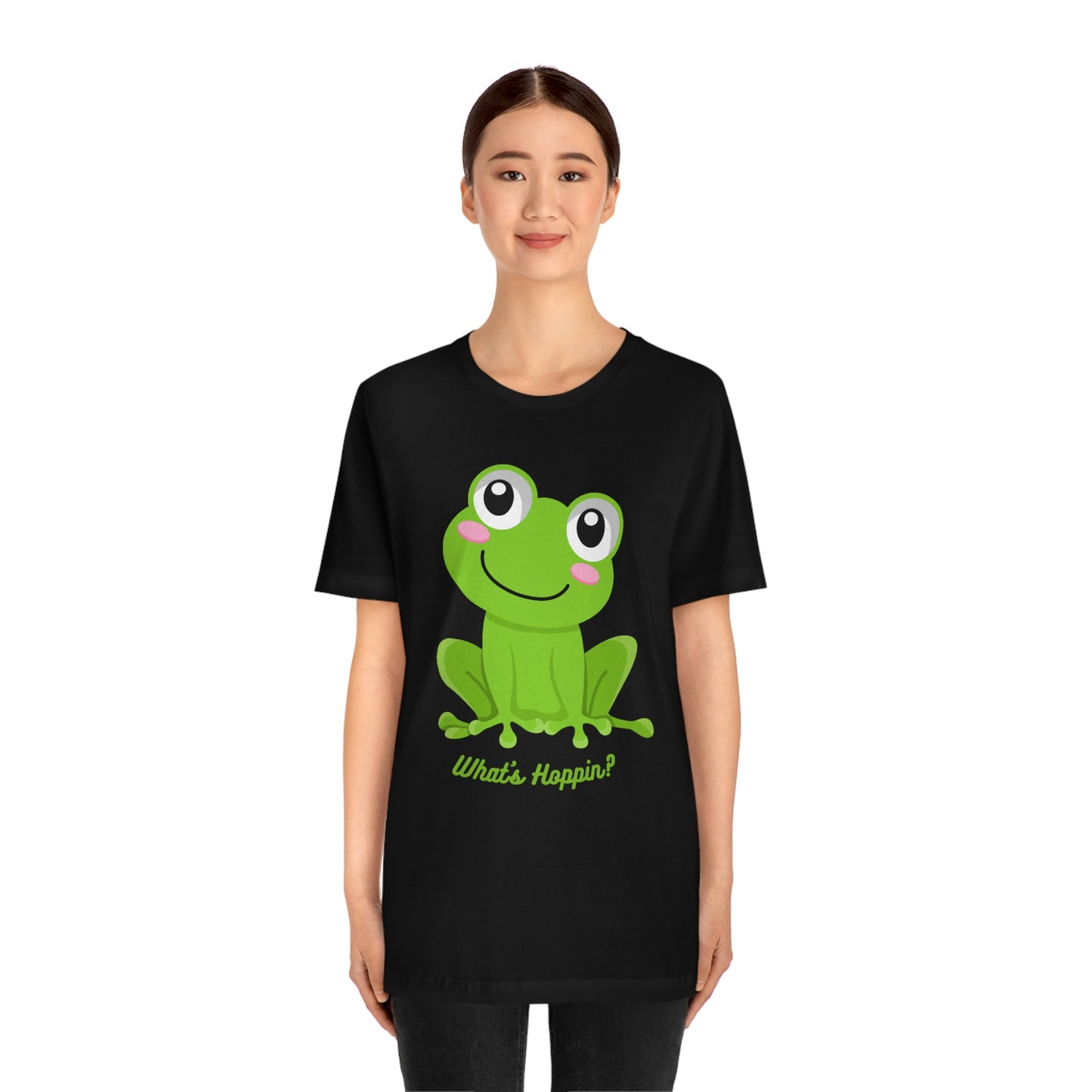 What's Hoppin? Frog Unisex Jersey Short Sleeve Tee