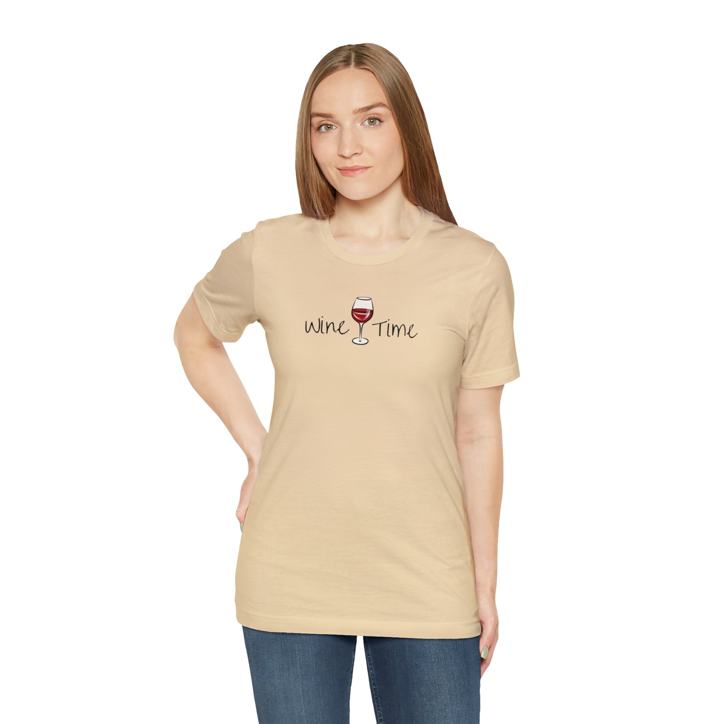 Wine Time Unisex Jersey Short Sleeve Tee