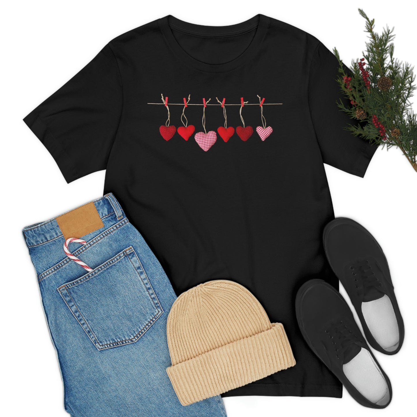 Heart String Unisex Jersey Short Sleeve Tee