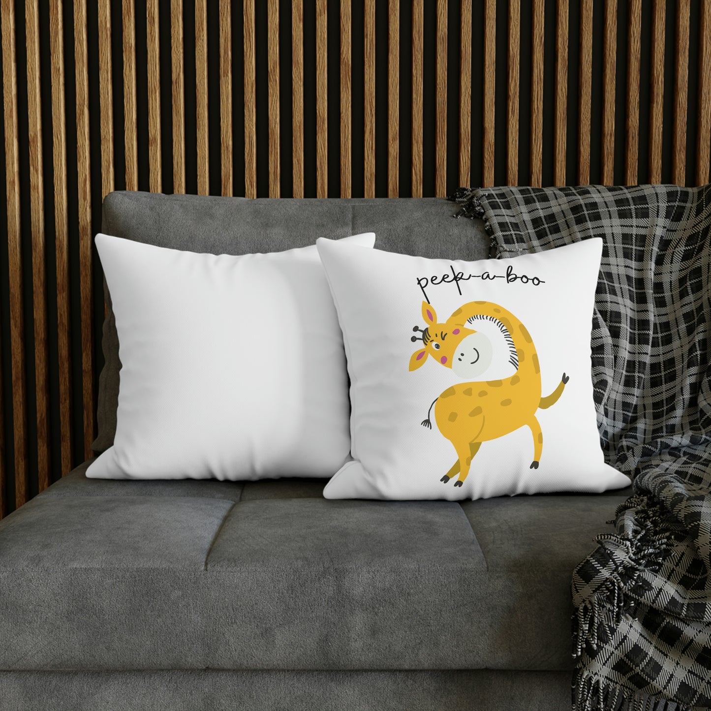 Giraffe Spun Polyester Pillowcase