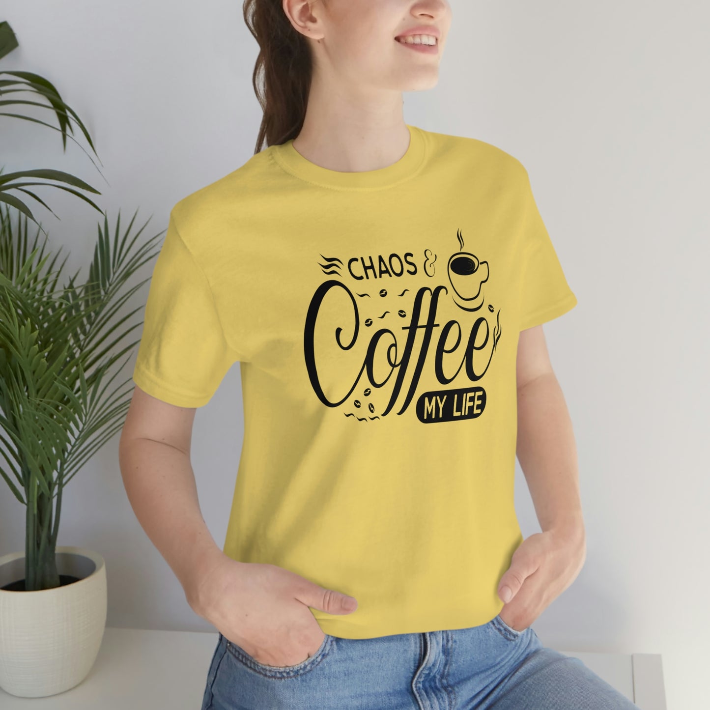 Chaos Coffee Unisex Jersey Short Sleeve Tee