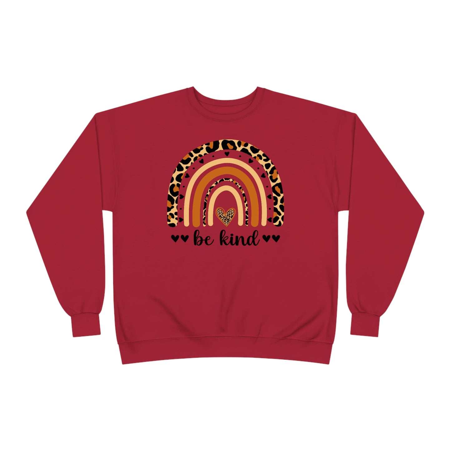 Be Kind Rainbow Unisex EcoSmart® Crewneck Sweatshirt